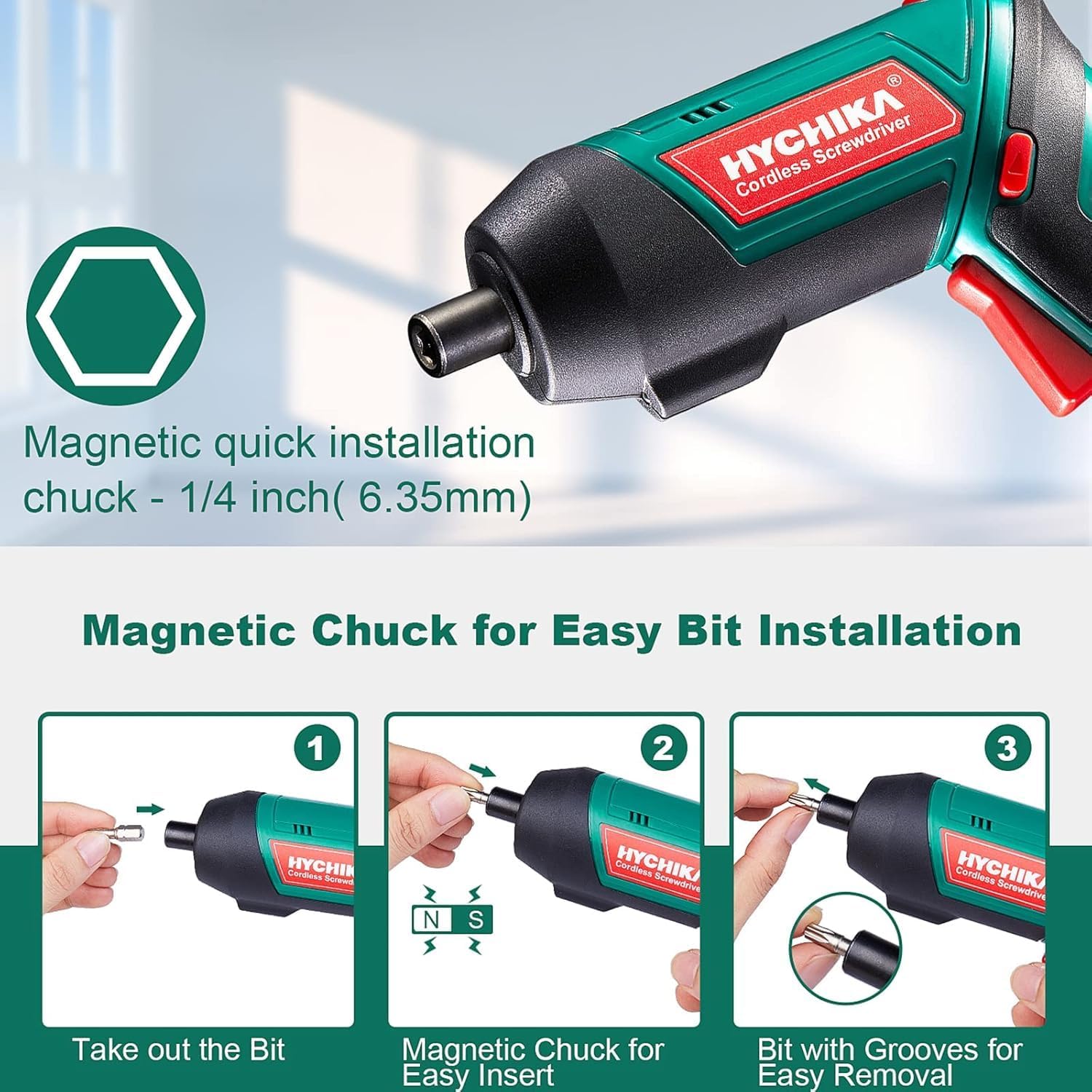 Detalle de HYCHIKA Electric Screwdriver 6 N·m