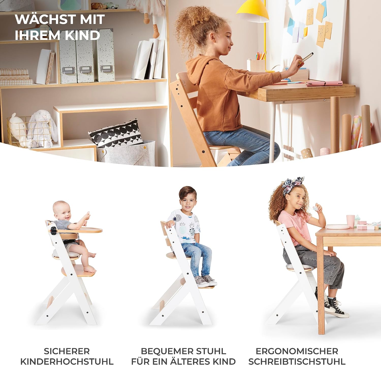 Detalle 2 de Kinderkraft ENOCK Kinderhochstuhl ab 6 Monaten