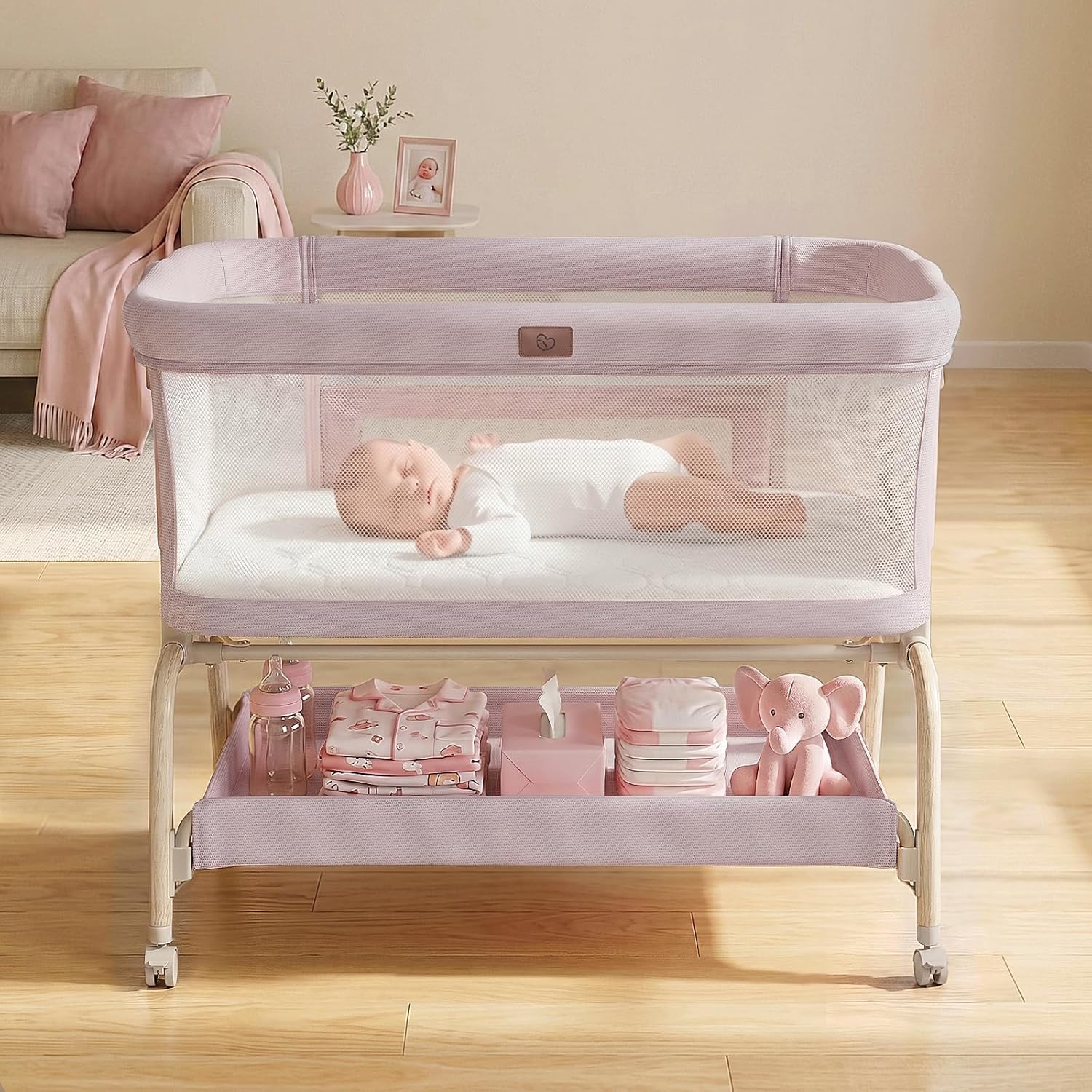 Thumbnail 6 de Baby Bassinet Bedside Crib 3-in-1 Bassinet