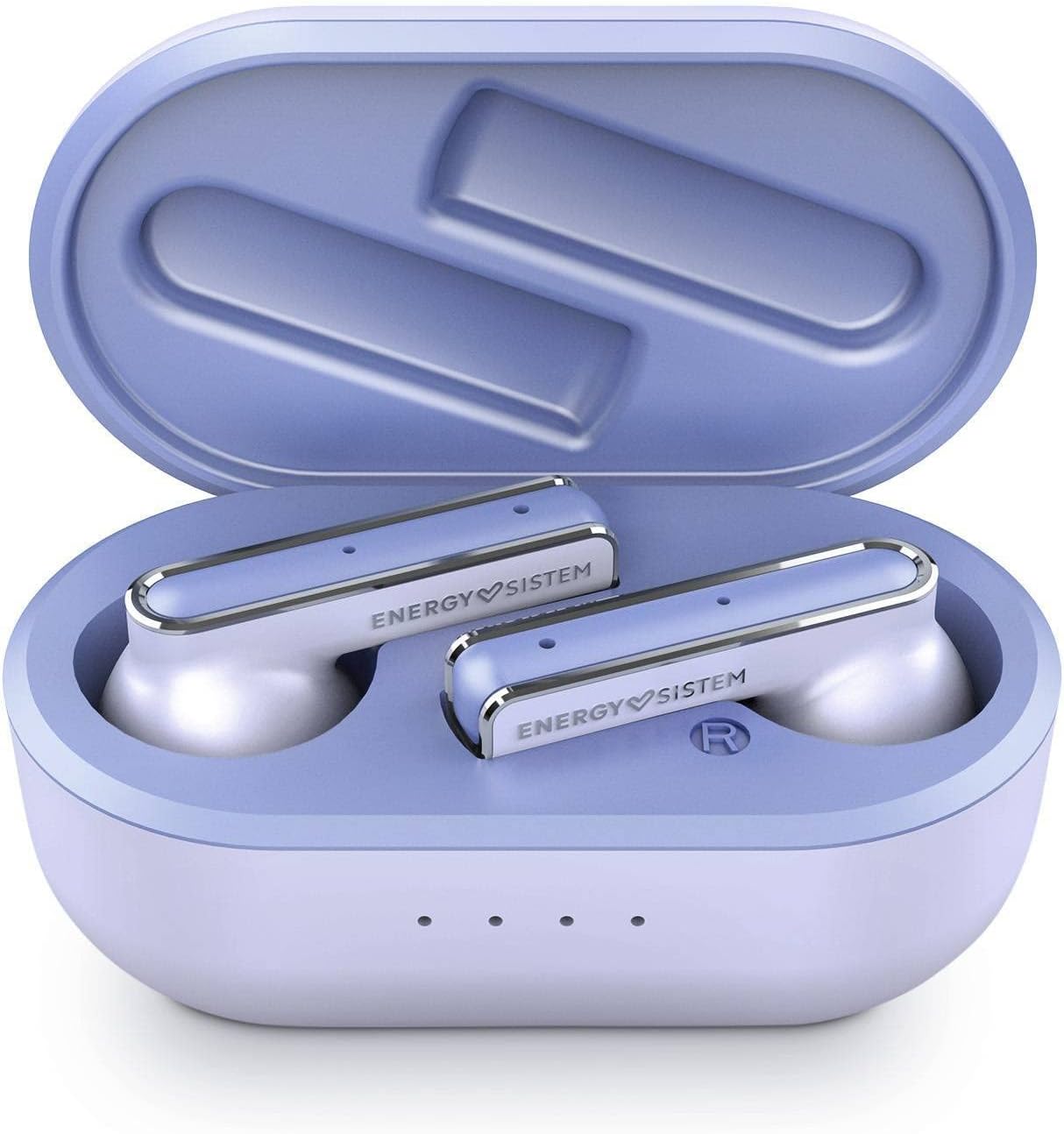 Detalle de Energy Sistem Style 4 – fioletowe słuchawki douszne Bluetooth 5.1 z etui