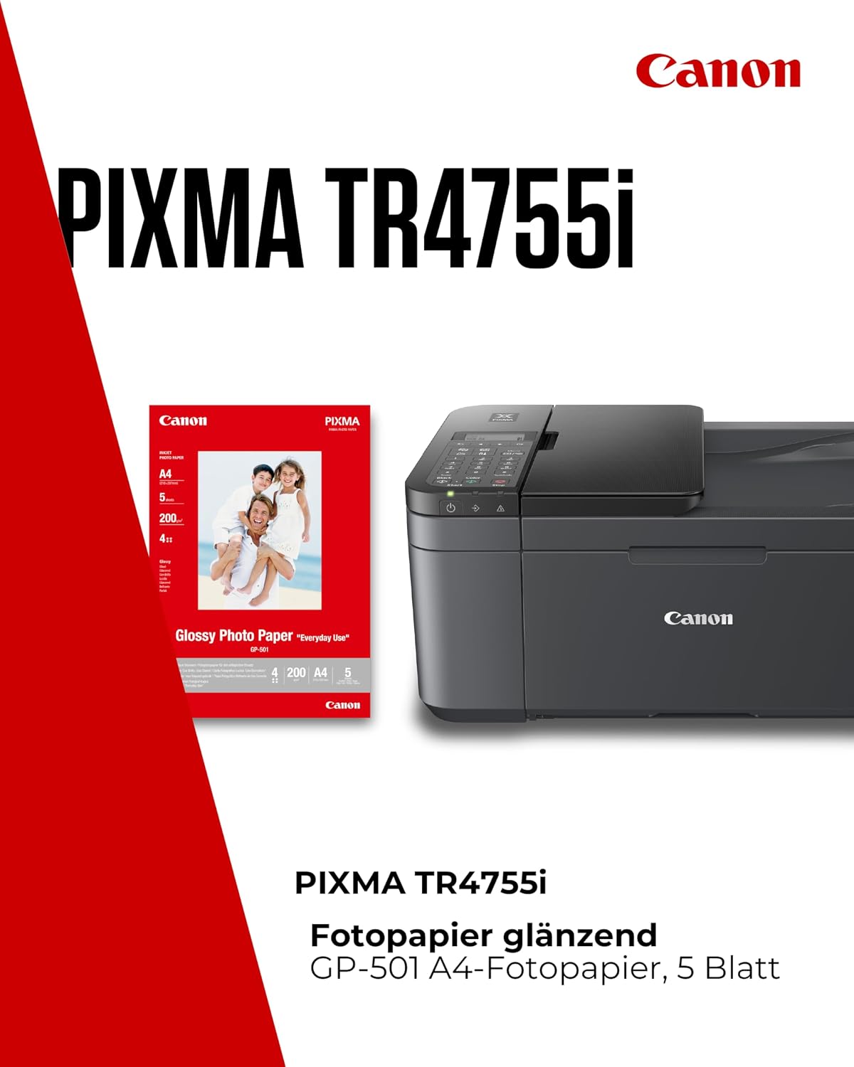 Detalle 2 de Canon PIXMA TR4755i Multifunktionsdrucker 20 Blatt đš