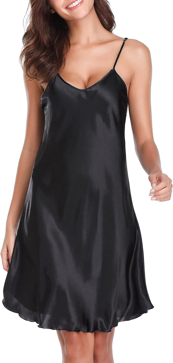 Detalle 2 de Wikoan Nuisette Satin Col V bretelles réglables