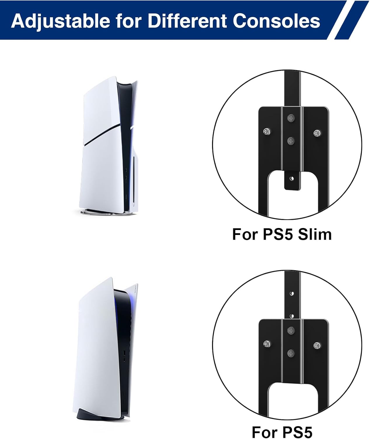 Thumbnail 6 de Console wall mount for PS5, holds 33 lbs