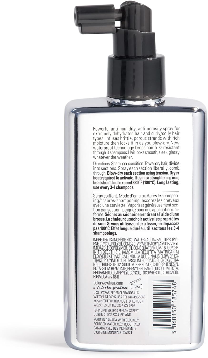 Detalle 2 de COLOR WOW Extra Strength Dream Coat: Powerful Anti-Humidity Spray for Frizz-Prone Hair (200ml)