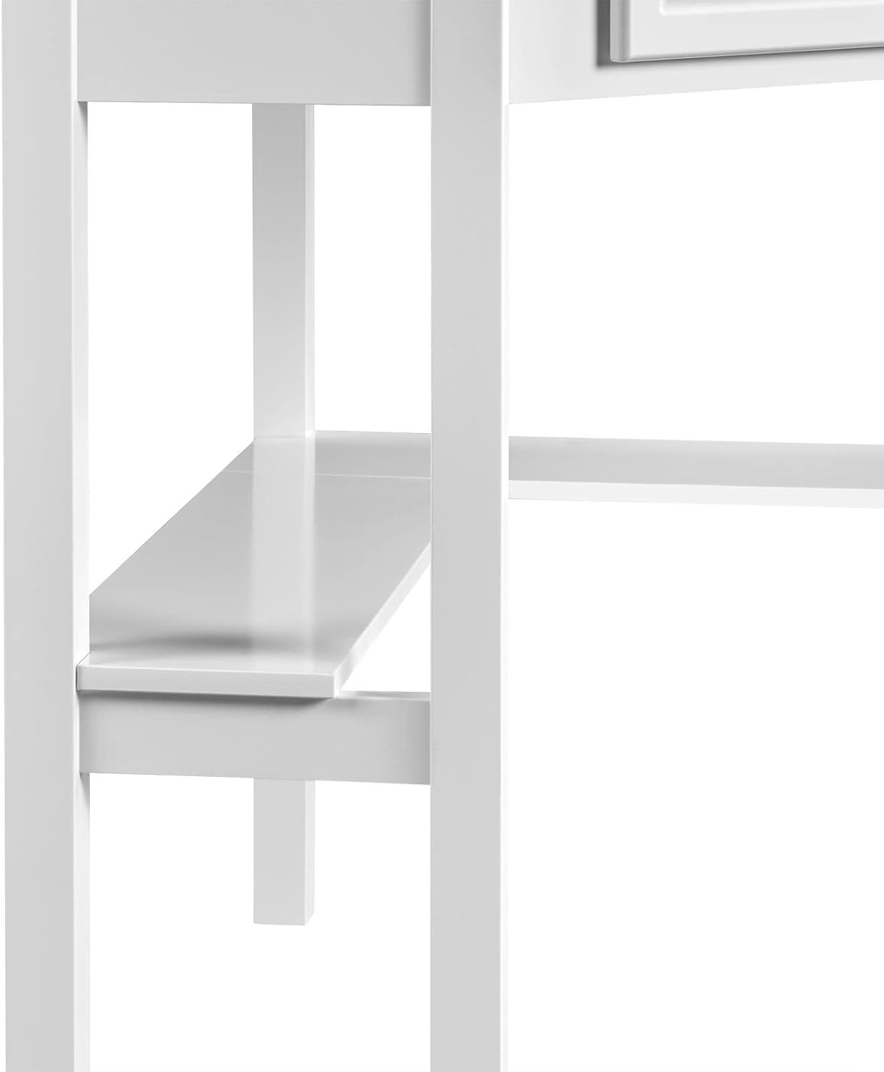 Thumbnail 6 de Yaheetech Scrivania Angolare 106×71,5 cm Bianco