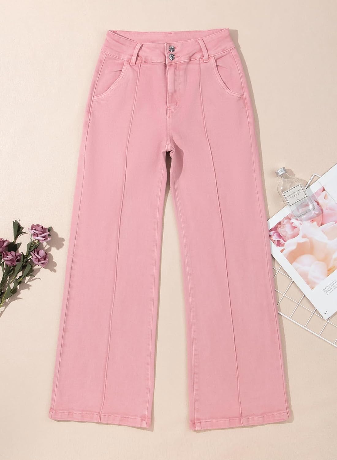 Thumbnail 3 de Sidefeel Wide Leg Jeans High Waisted