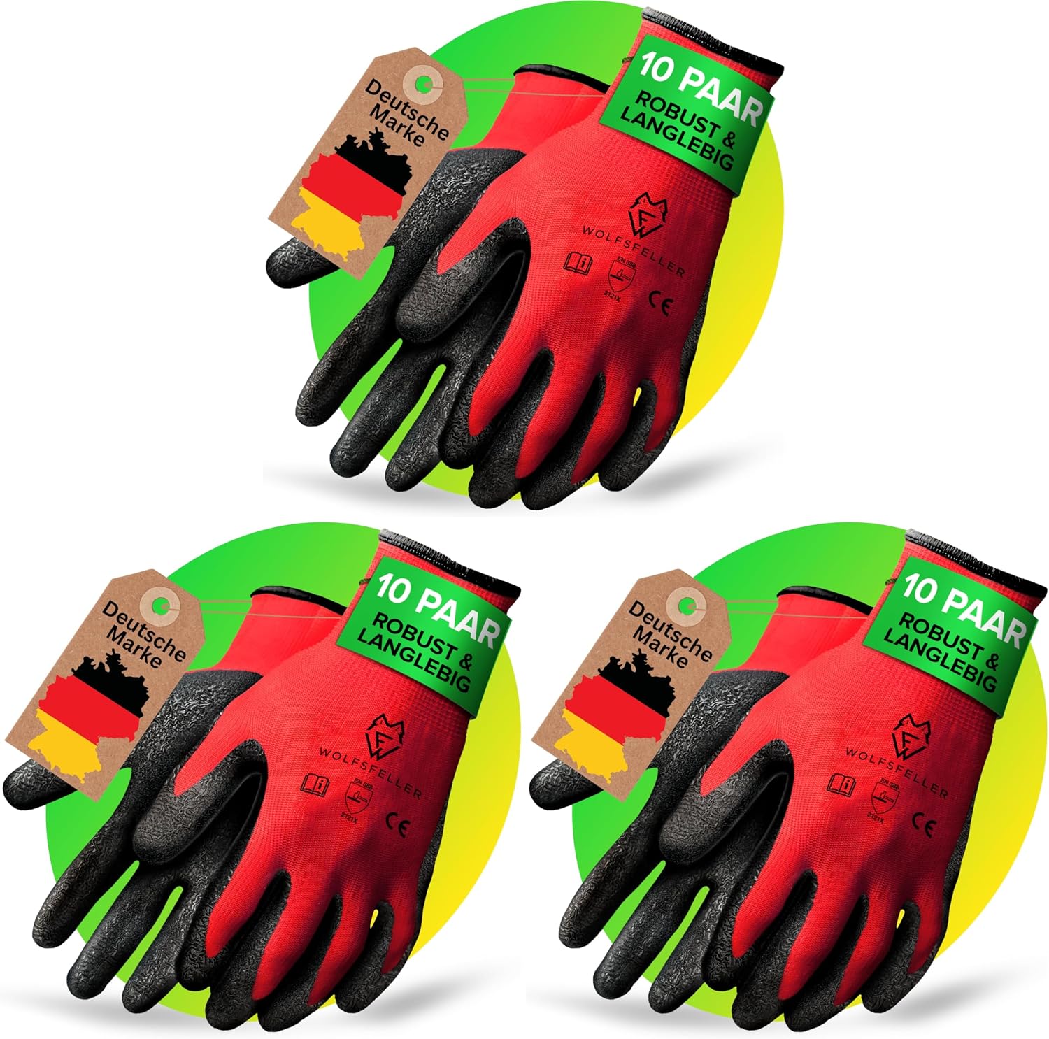 Thumbnail 6 de WOLFSFELLER Arbeitshandschuhe 10 Paar