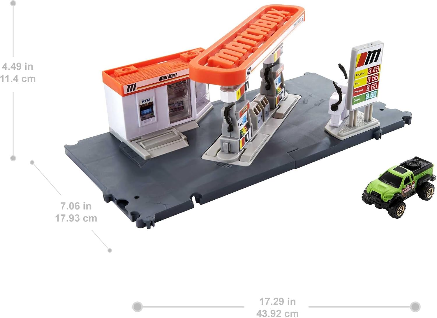Detalle de Matchbox Action Drivers Fuel Station playset