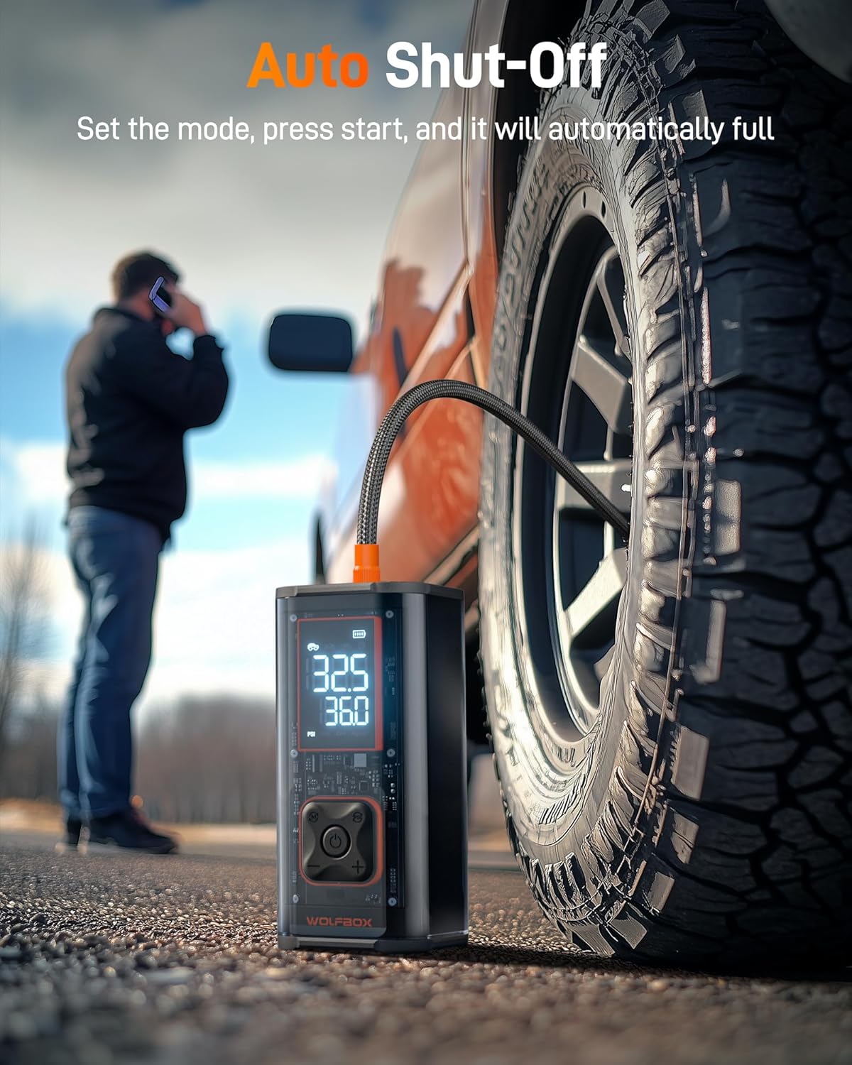 Thumbnail 5 de WOLFBOX 150PSI Tire Inflator