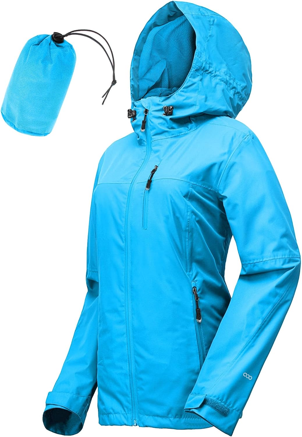 Detalle de 33,000ft Damen Regenjacke: Wasserdicht, atmungsaktiv und leicht – perfekt für Outdoor-Aktivitäten