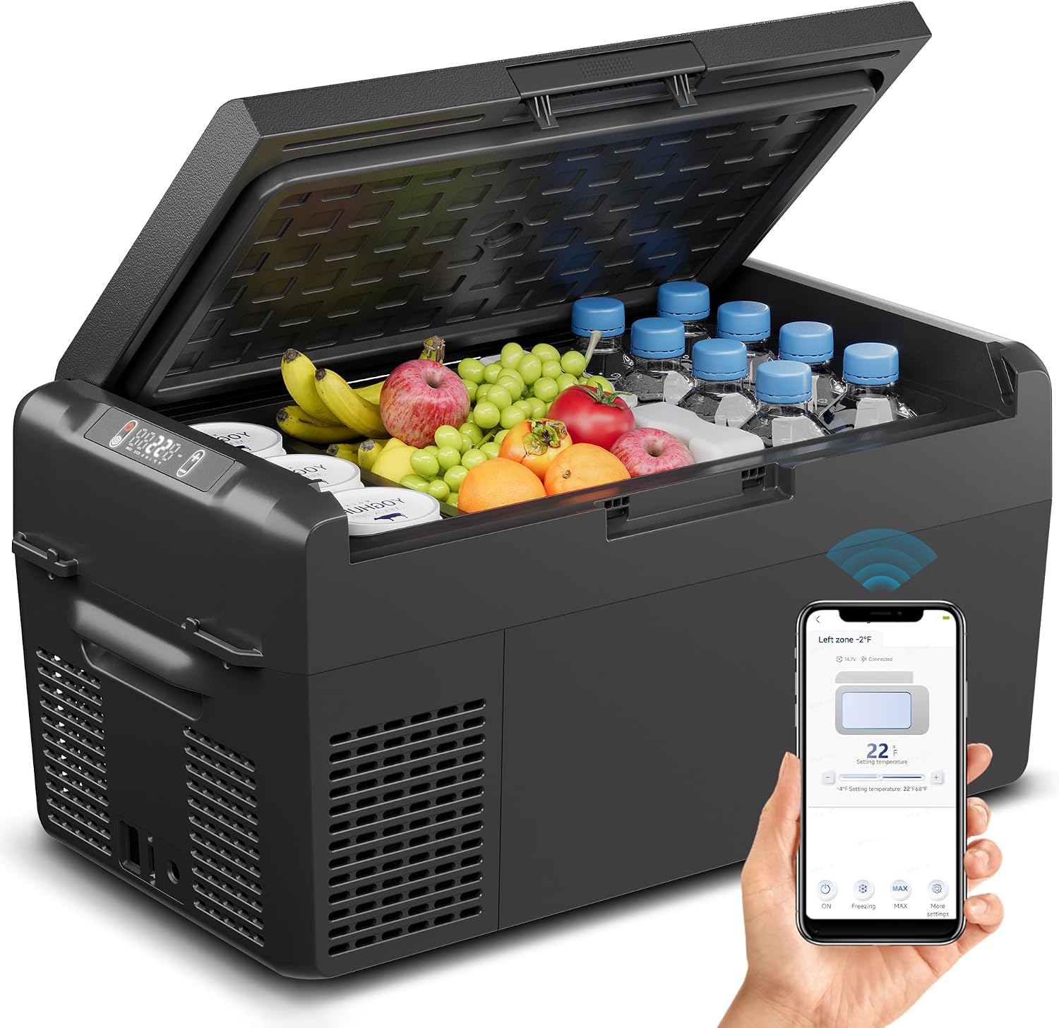 Detalle de Feelfunn CF027-20 21QT Portable Refrigerator Freezer with App Control