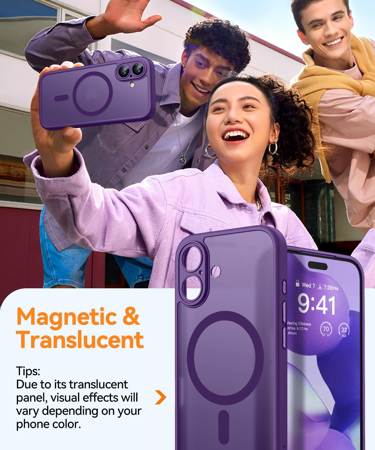 Detalle 2 de CANSHN Magnetic for iPhone 17 Case 6.3