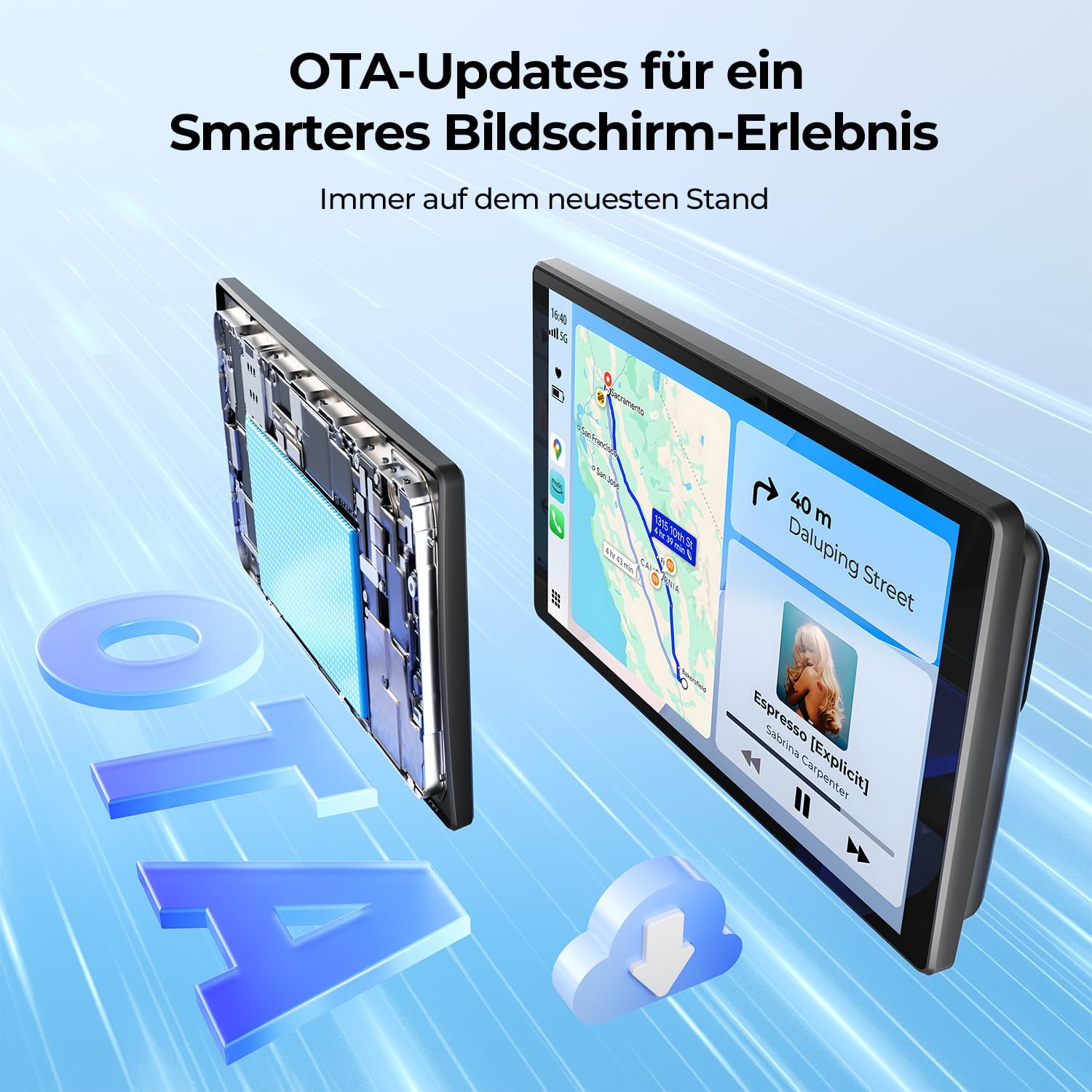 Thumbnail 6 de 8'' Tragbares Carplay Display