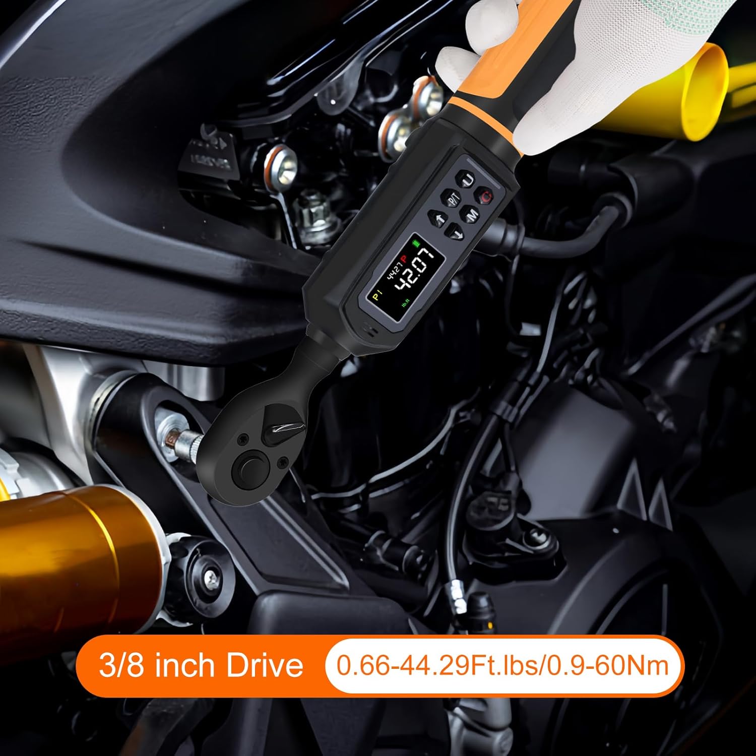 Thumbnail 1 de Digital torque wrench 0.9-60Nm 3/8 drive