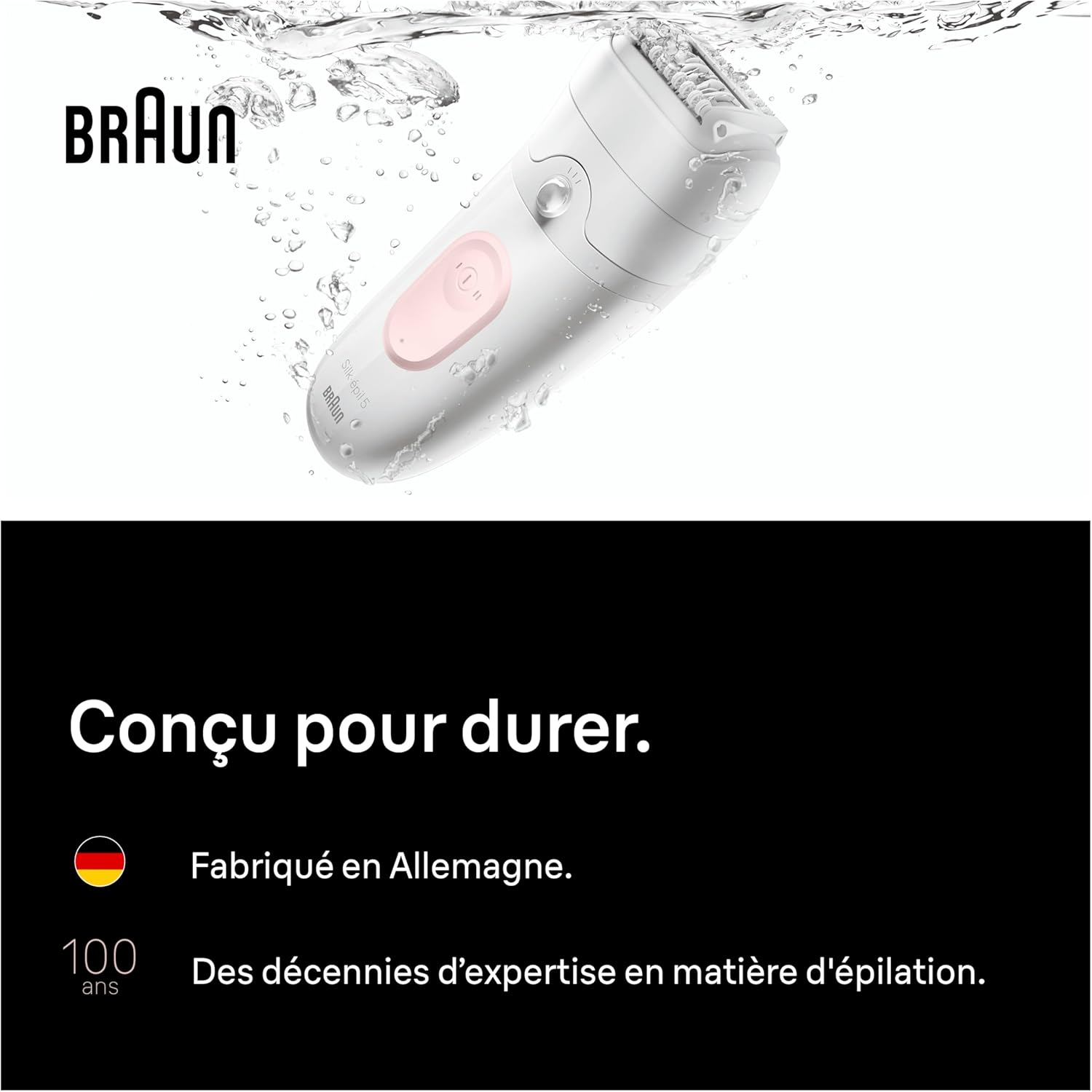 Thumbnail 6 de Silk·épil 5 Rose Flamant de Braun – Epilateur électrique femme avec rouleau de massage et accessoires