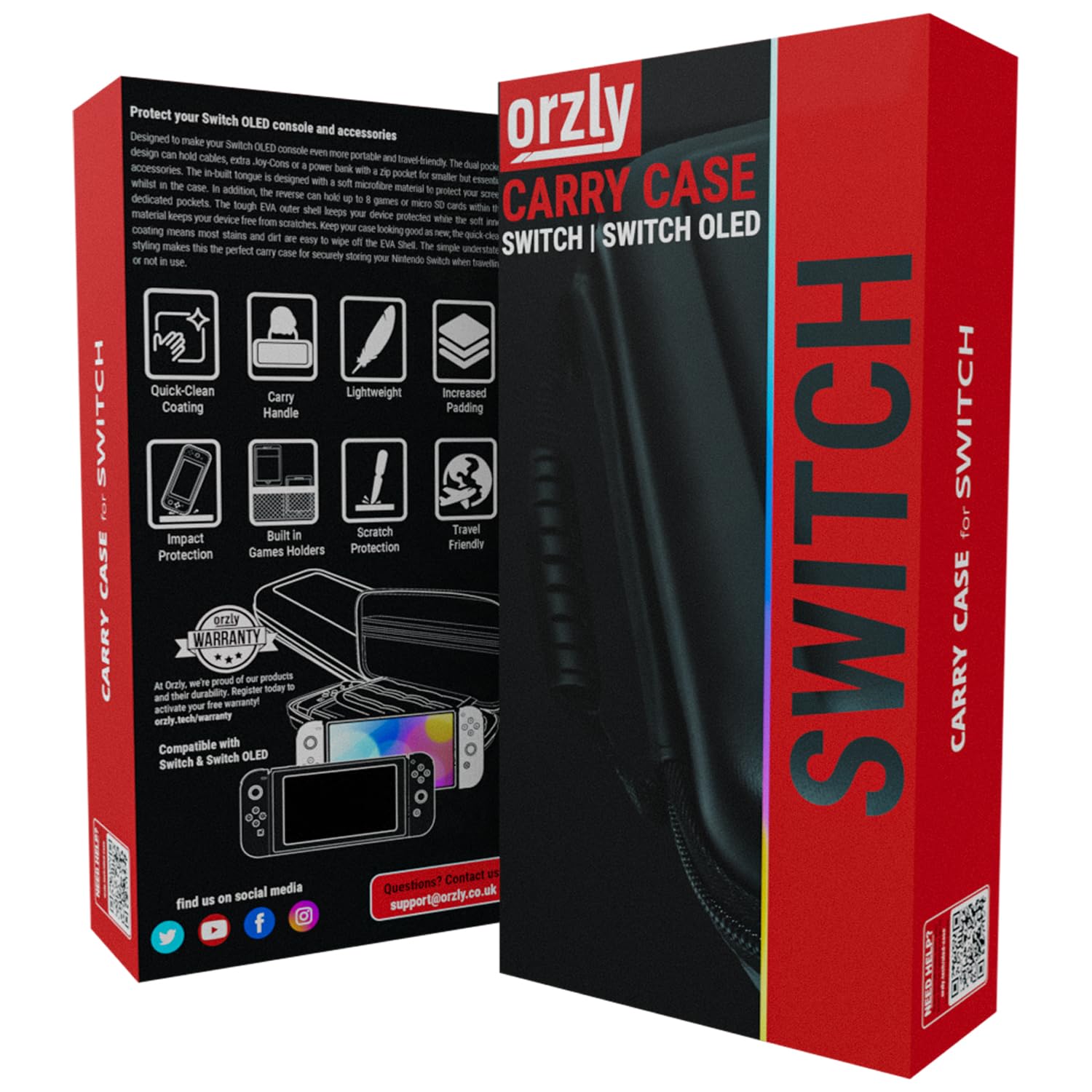 Detalle de Orzly Switch Tasche für Nintendo Switch – Tragetasche