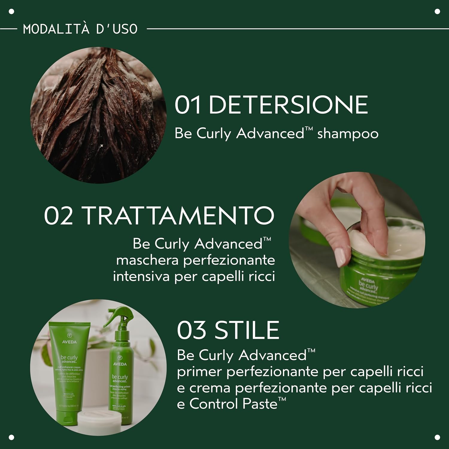 Detalle de Aveda Be Curly Advanced Crema Ravviva Ricci e Mossi — Definizione cremosa, senza siliconi, 200 ml