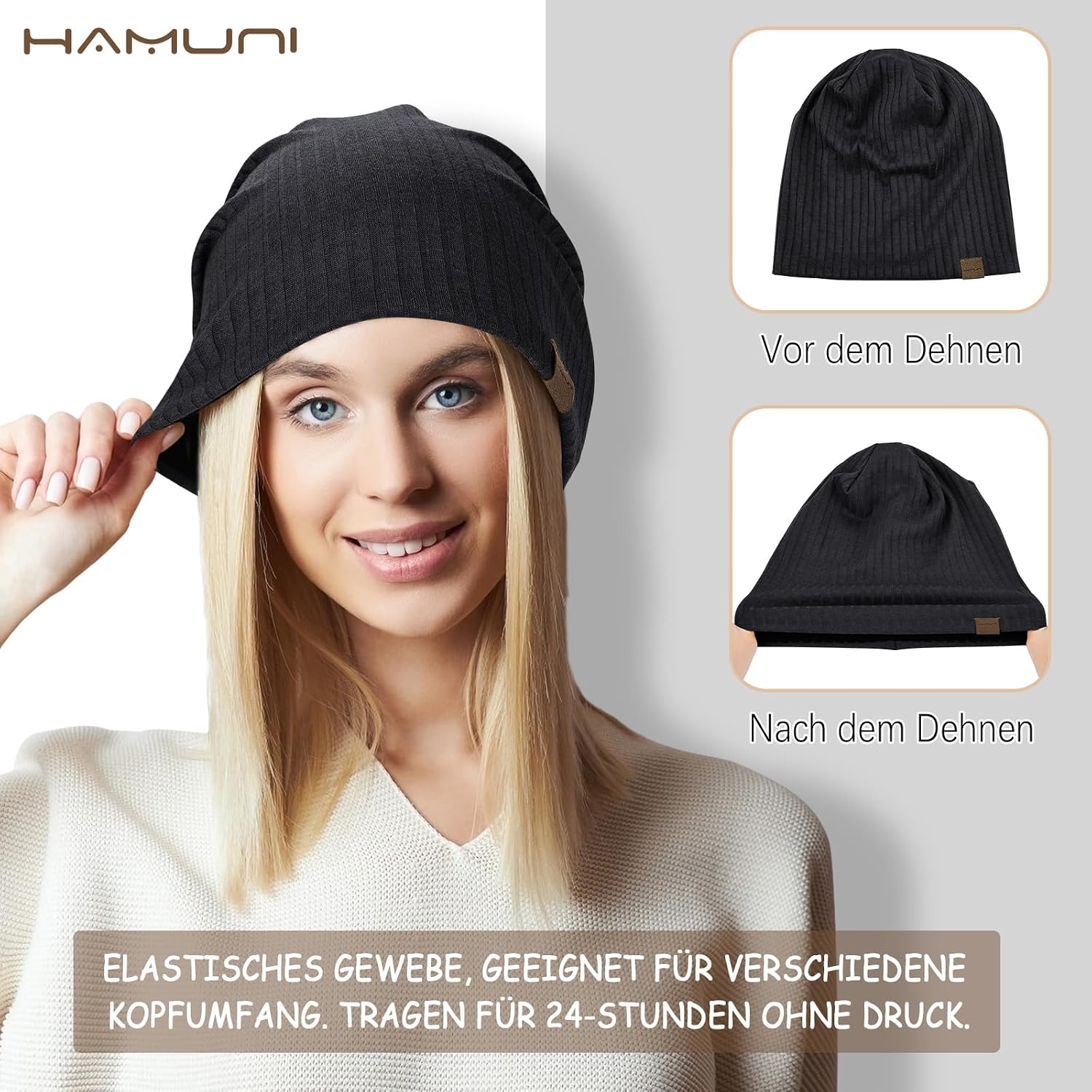 Thumbnail 3 de HAMUNI Slouchy Beanie Hat