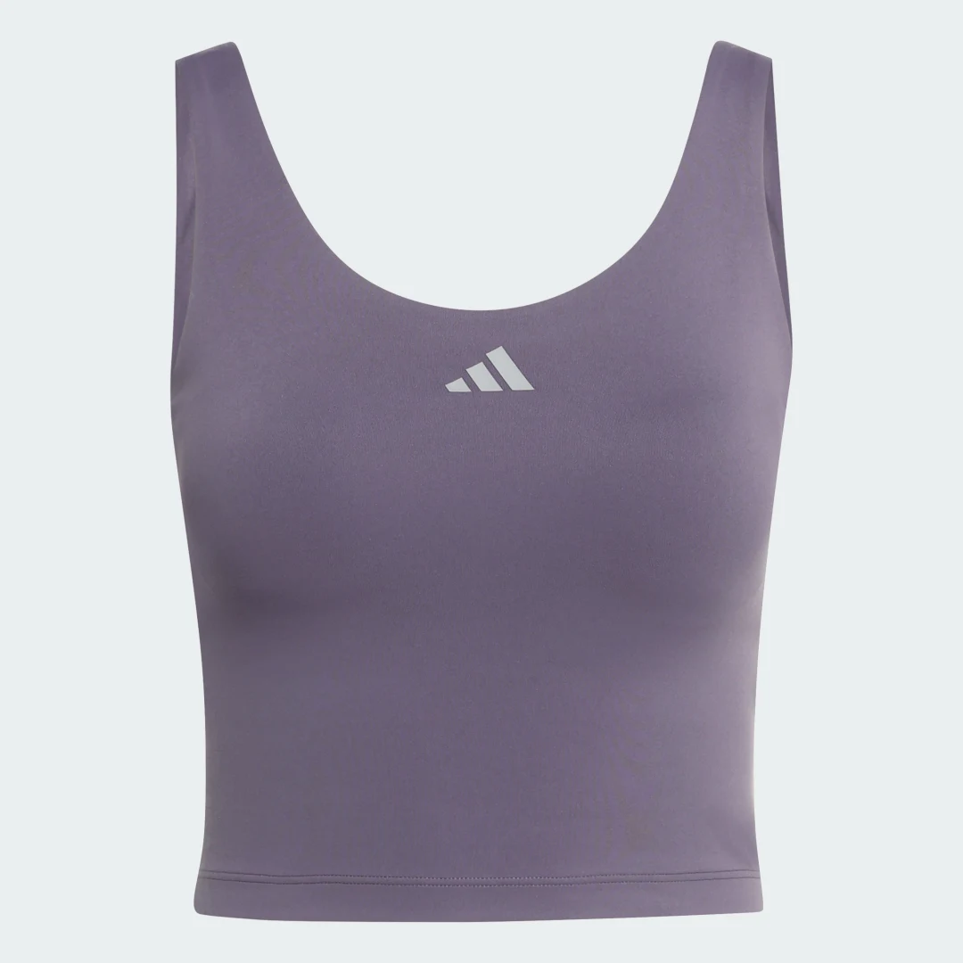 Thumbnail 3 de Camiseta con sujetador para poco impacto 3 Stripes Studio All Me de Adidas — guía rápida de compra