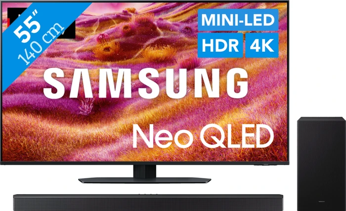 Thumbnail 20 de Samsung 55'' Neo QLED QN90F (2025) + HW-B760GF Soundbar – 4K, Mini-LED, Q-Symphony
