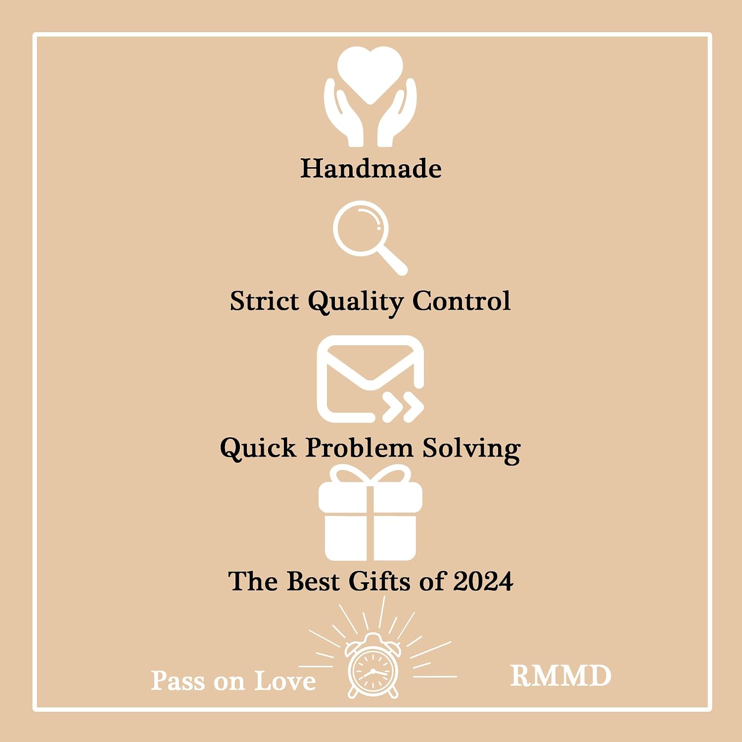Thumbnail 6 de RMMD Herz Goldkette mit Buchstaben – 18K Gold/Weißgold vergoldet, Damen Halskette personalisierbar