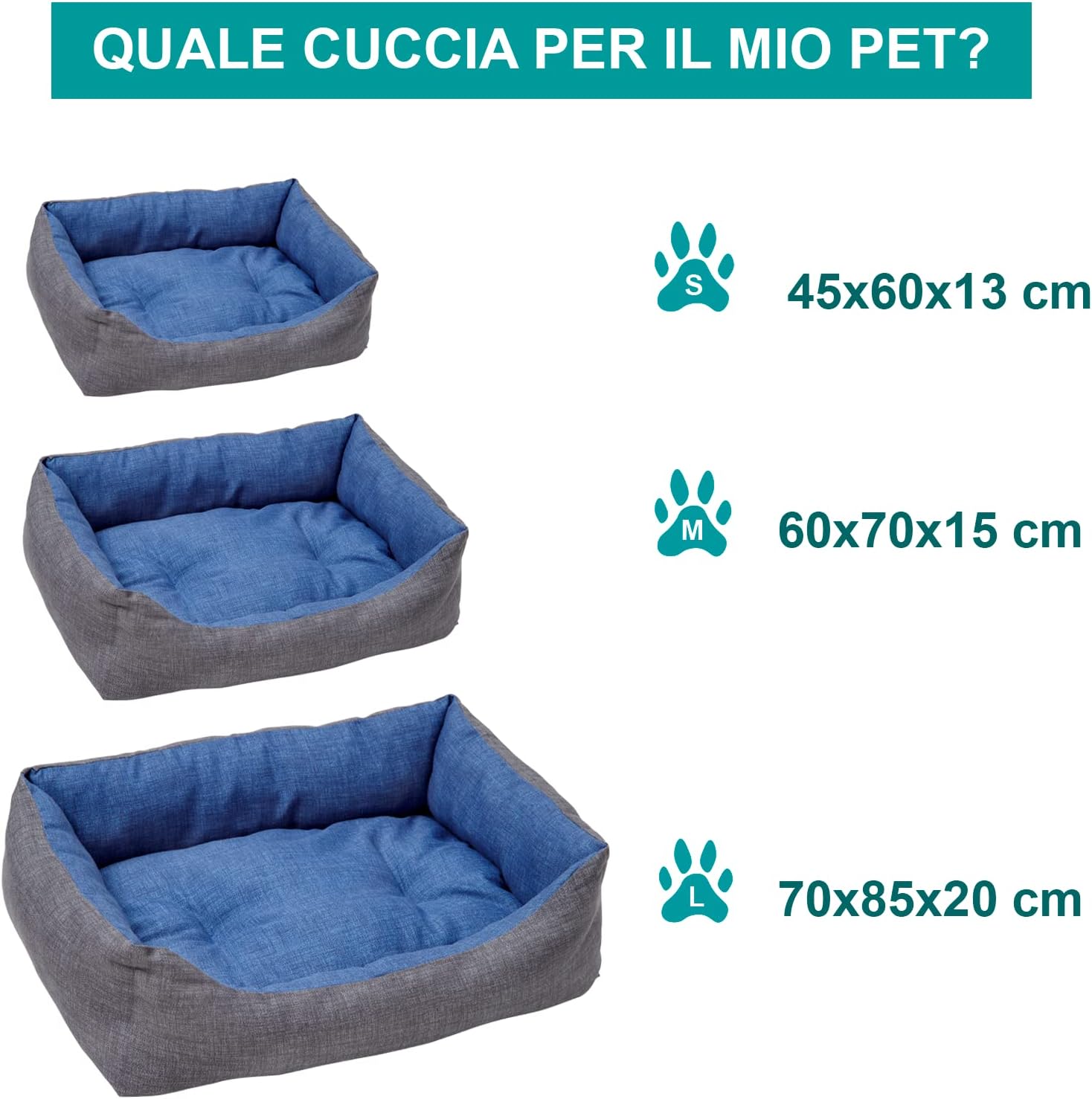 Thumbnail 6 de Baroni Home cuccia per cane tessuto L 70x85