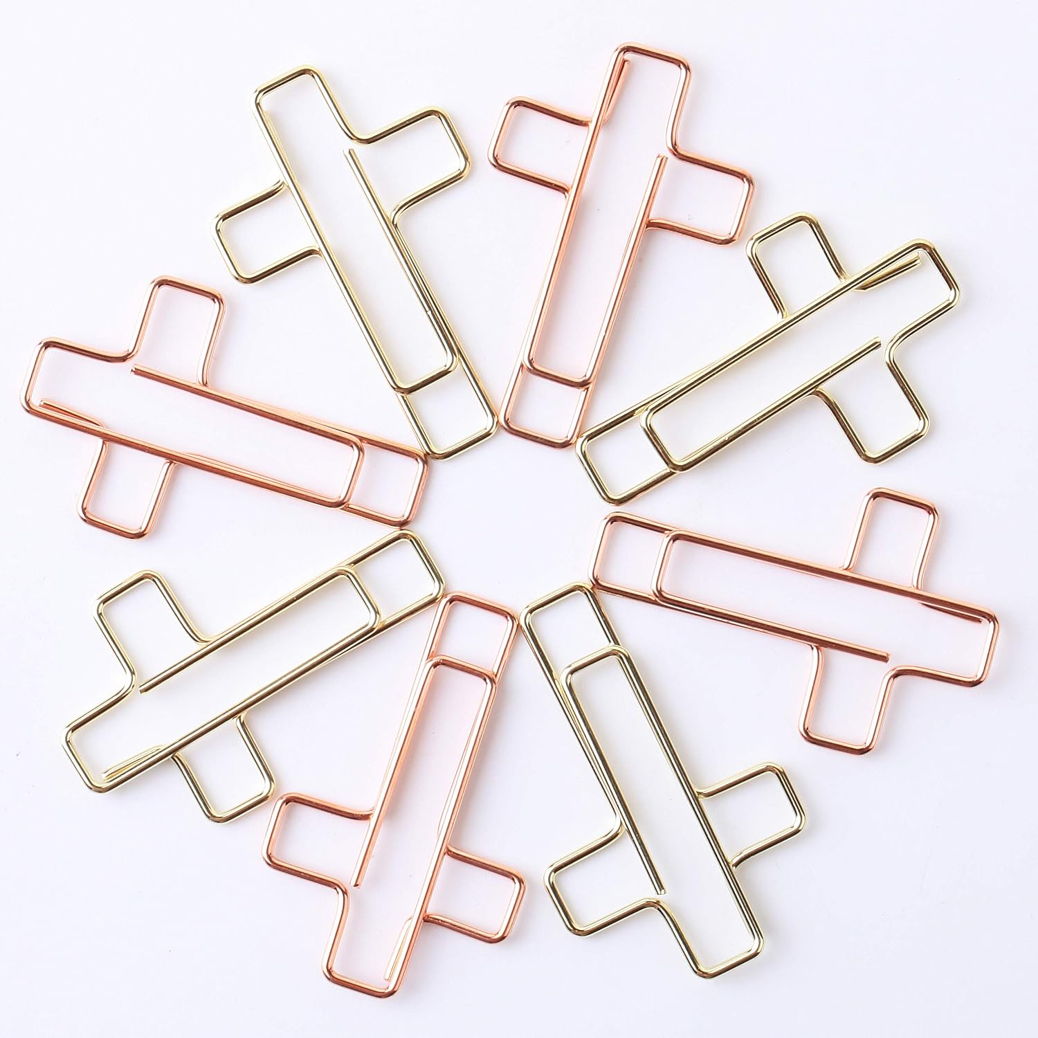 Thumbnail 6 de Mr. Pen Cross Paper Clips, 35-Pack Stainless Steel in Gold and Rose Gold