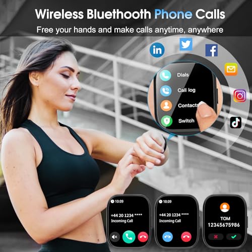 Detalle de Ddidbi Reloj Inteligente Hombre/Mujer 1.85" con 112 Modos Deportivos, IP68, Llamadas Bluetooth y Monitor de Salud