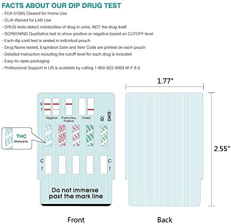 Thumbnail 6 de Easy@Home 5-Panel Urine Drug Test Kit, 10 Pack, Results in 5 Minutes