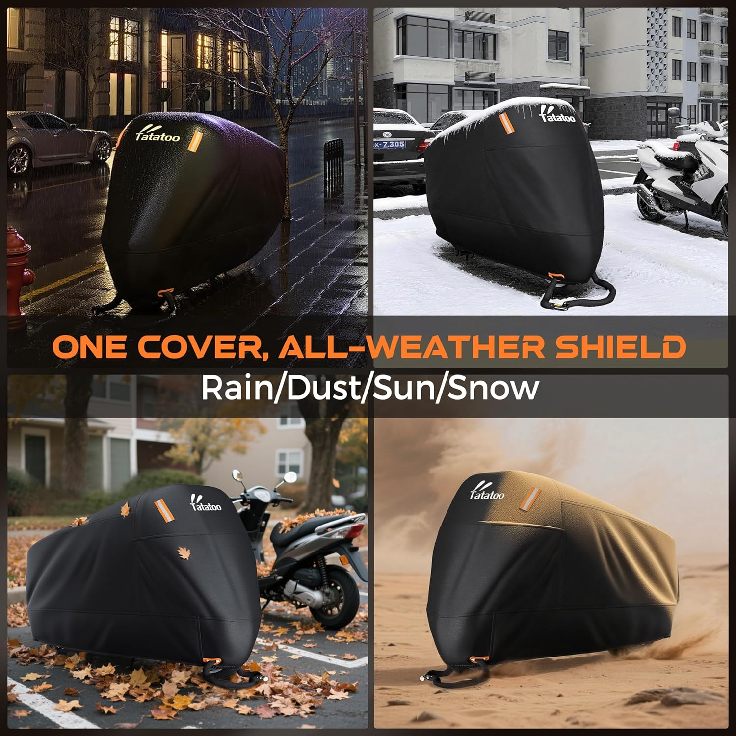 Thumbnail 6 de TATATOO XXL Motorcycle Cover 96.5" Waterproof 🏍