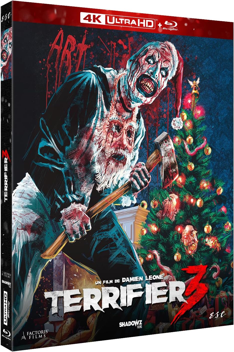 Terrifier 3 på 4K Ultra HD och Blu-ray med Dolby Vision och HDR10