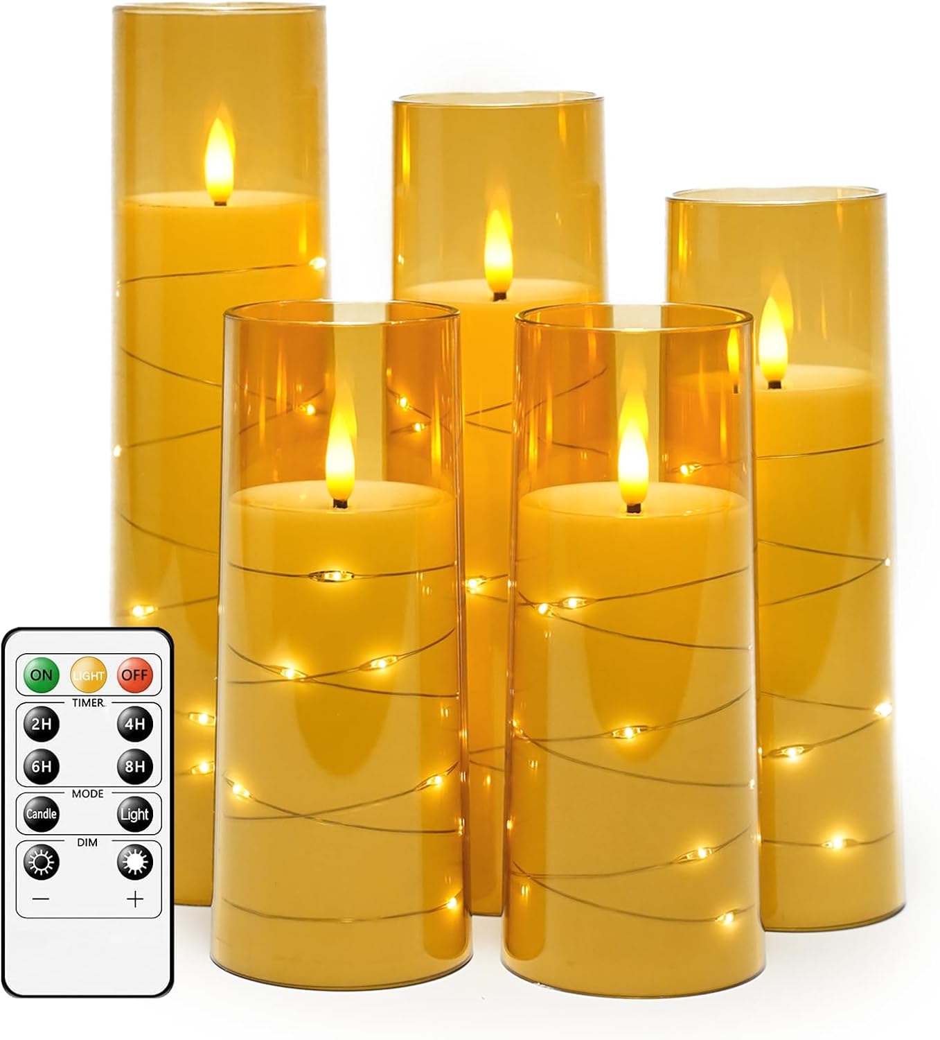 Thumbnail 6 de kakoya Flameless Candles 5pc for Home 🕯