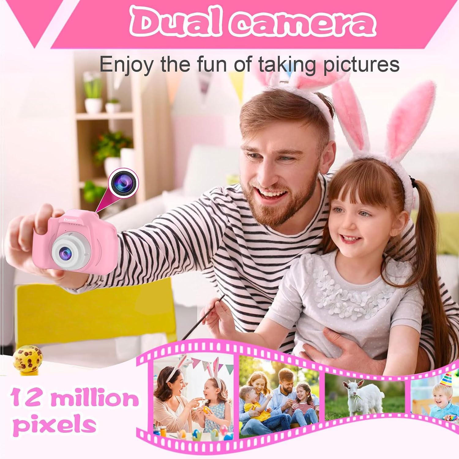 Detalle 2 de PROGRACE Digital Camera 40MP for Kids