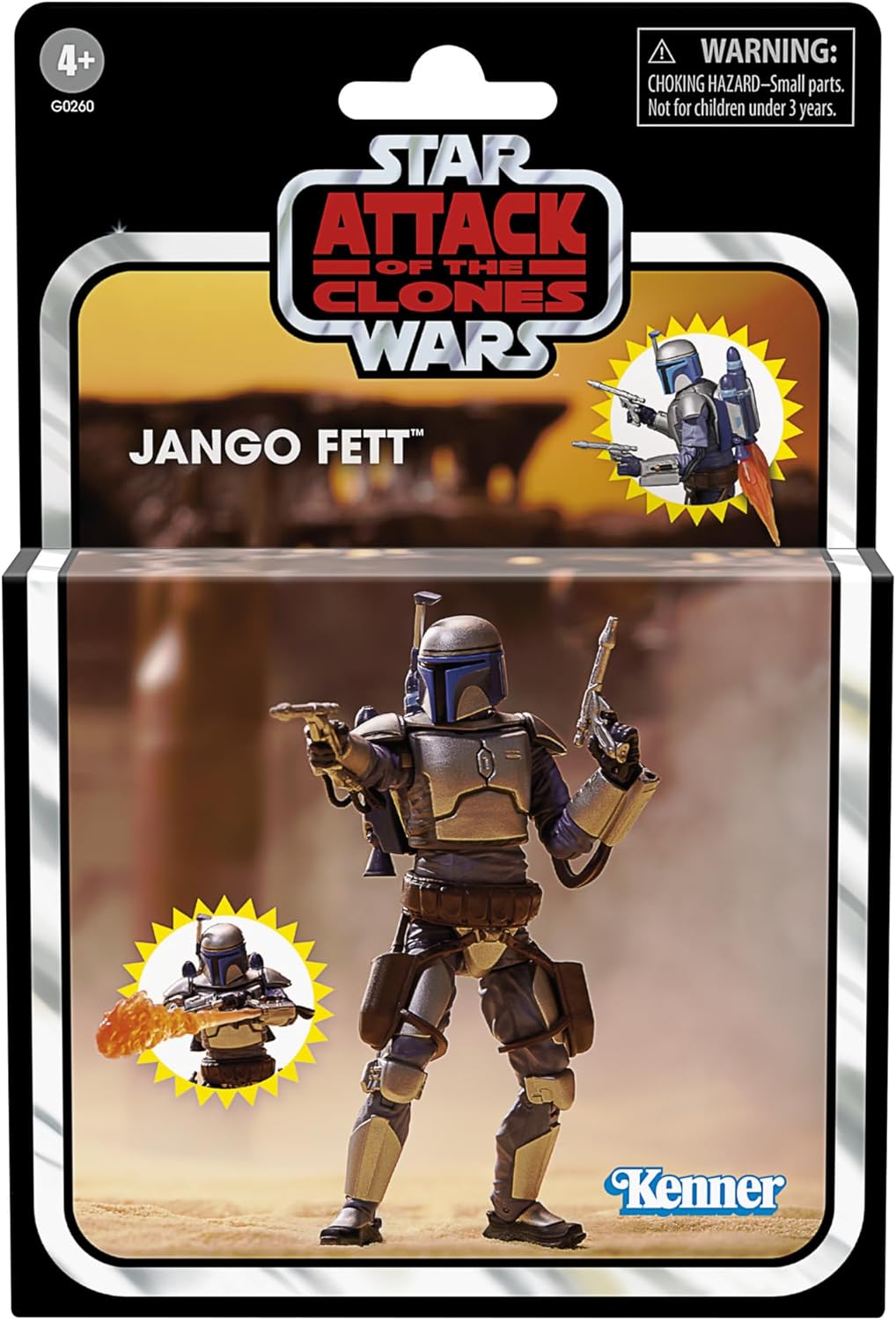 Detalle de Star Wars The Vintage Collection - Jango Fett Figurine articulée Deluxe 9,5 cm