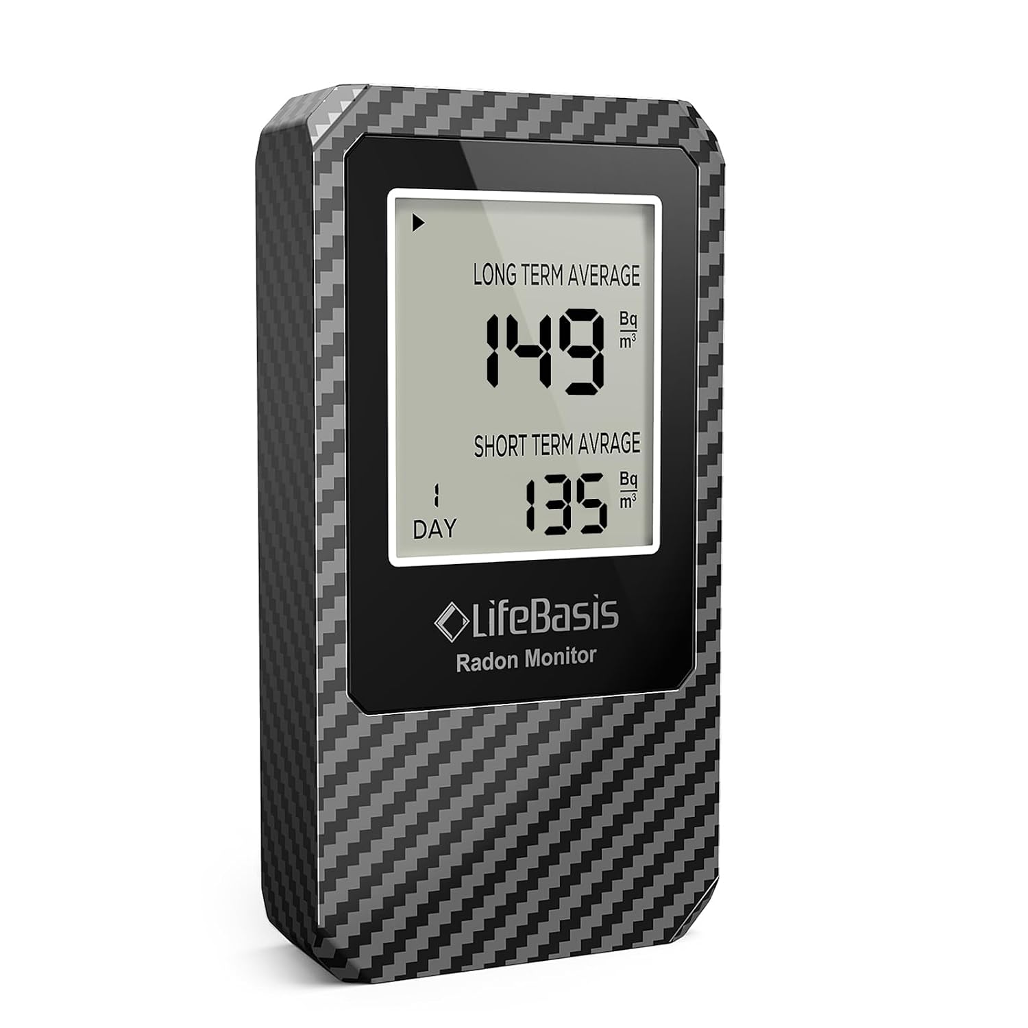 Detalle de LifeBasis Portable Radon Detector with Large Display and Bq/m³ Readings