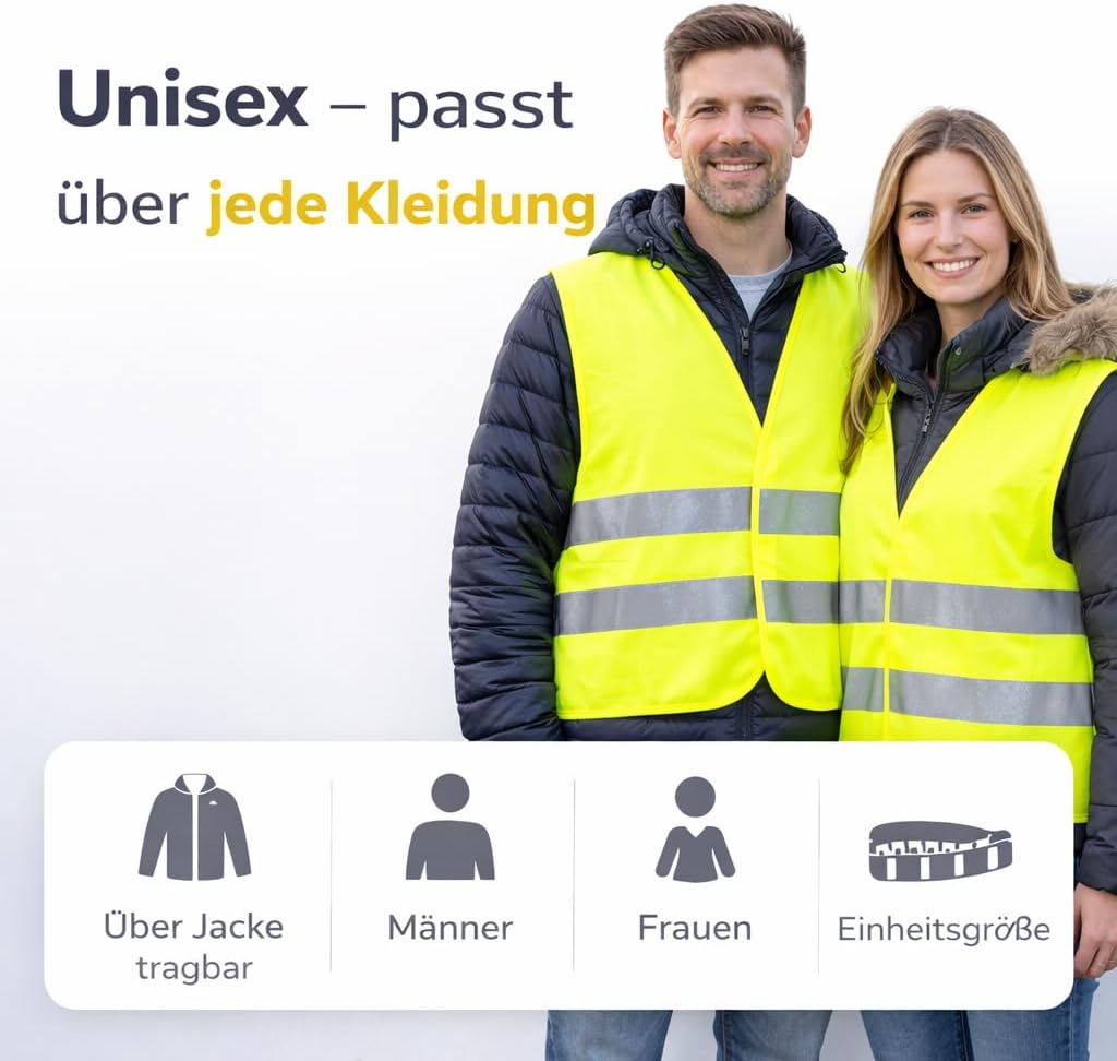 Detalle 1 de TK Gruppe Timo Klingler Gilet de sécurité 4x 🦺