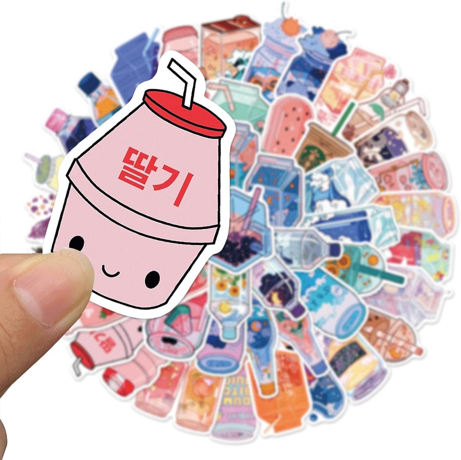 Detalle de Tufeifrank 100-Piece Cartoon Vinyl Stickers for Bottles, Laptops and Backpacks