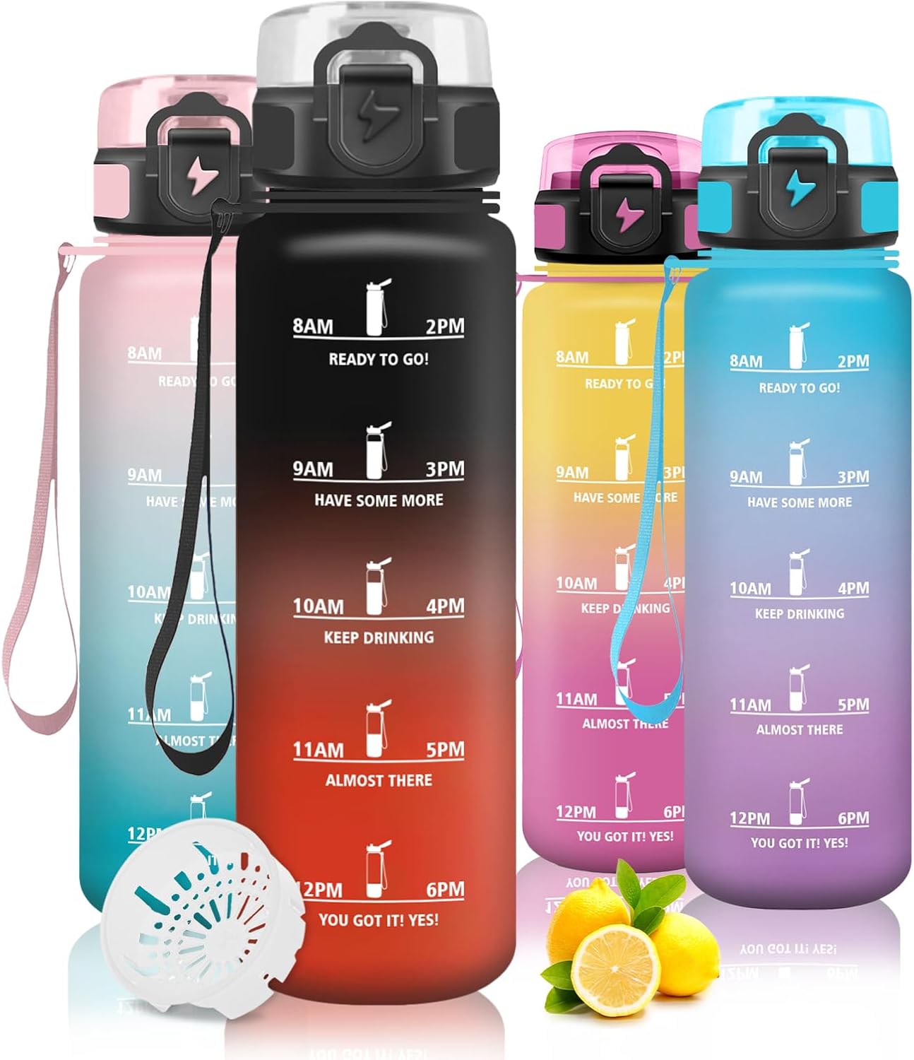 Detalle de Mujigaga Gourde 1L gourde sport graduée 💧