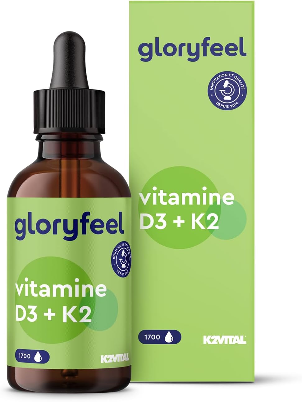 Detalle de Vitamine D3 K2 50ml en gouttes đ