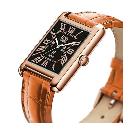 Thumbnail 2 de ICE-WATCH Ice Smart TKS 2.0 Rose-Gold Cognac Croco — Montre connectée féminine avec bracelet cuir