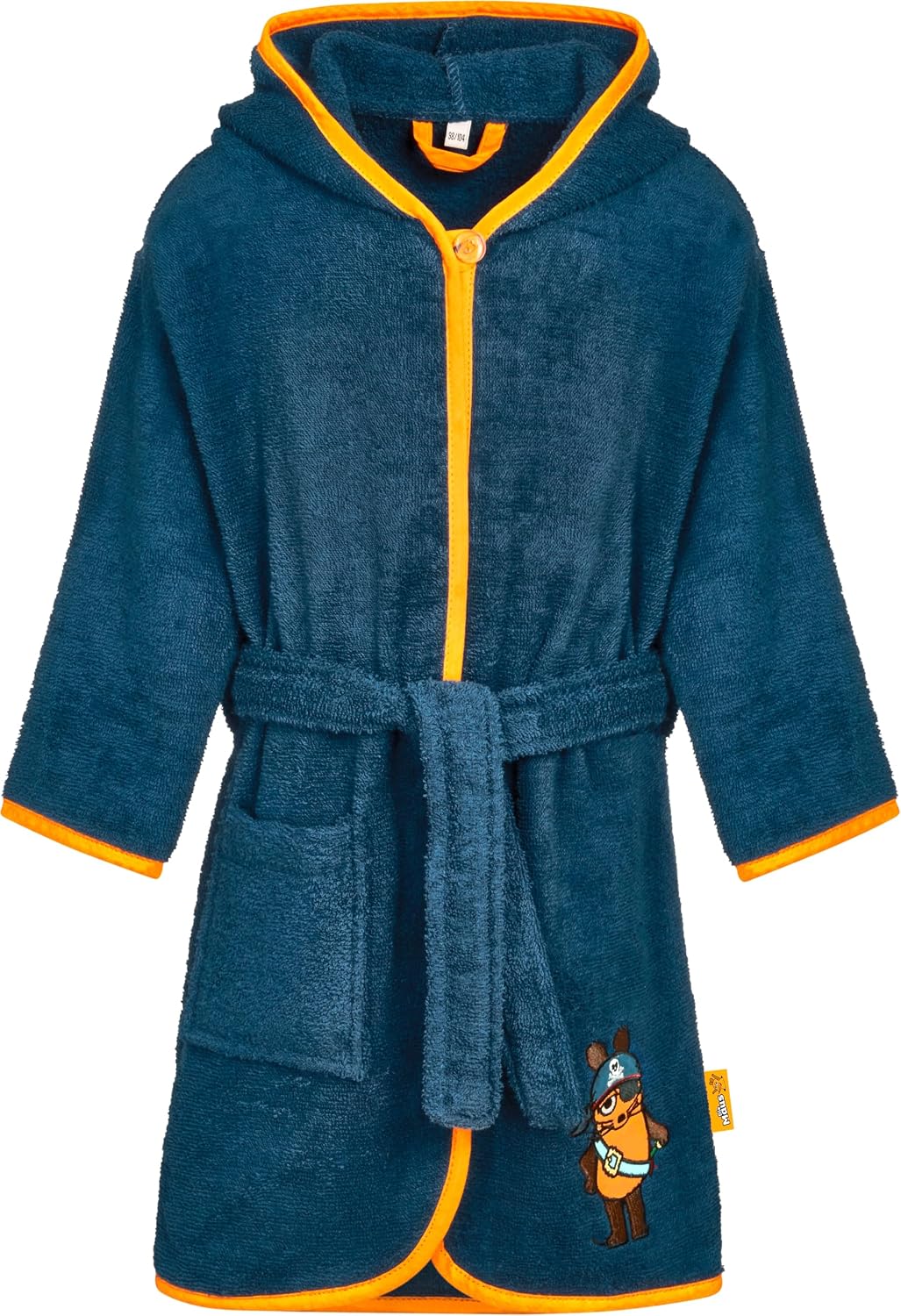 Detalle de Playshoes Morgenmantel Accappatoio Unisex per Bambini e Ragazzi (Pacco da 1) – Morbidezza e praticità per piscina e casa