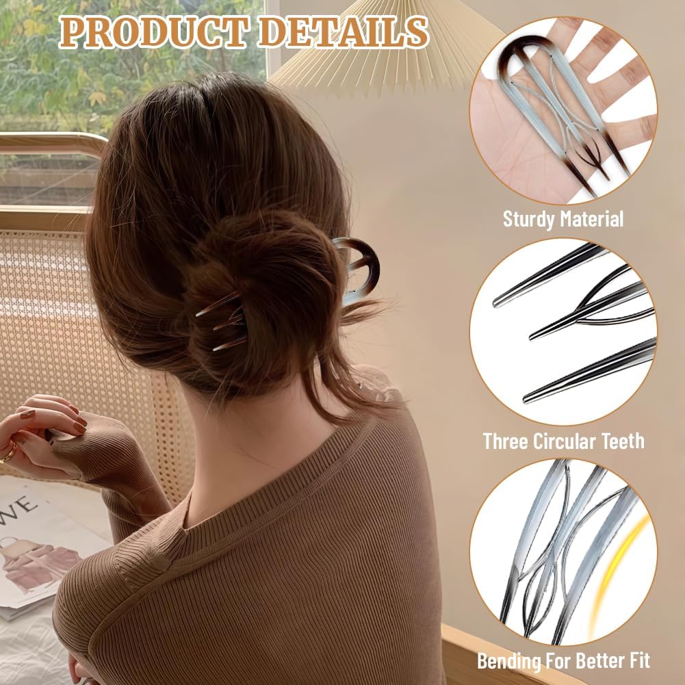 Thumbnail 2 de Aucuu Chignon Pince 6 pièces 🎀