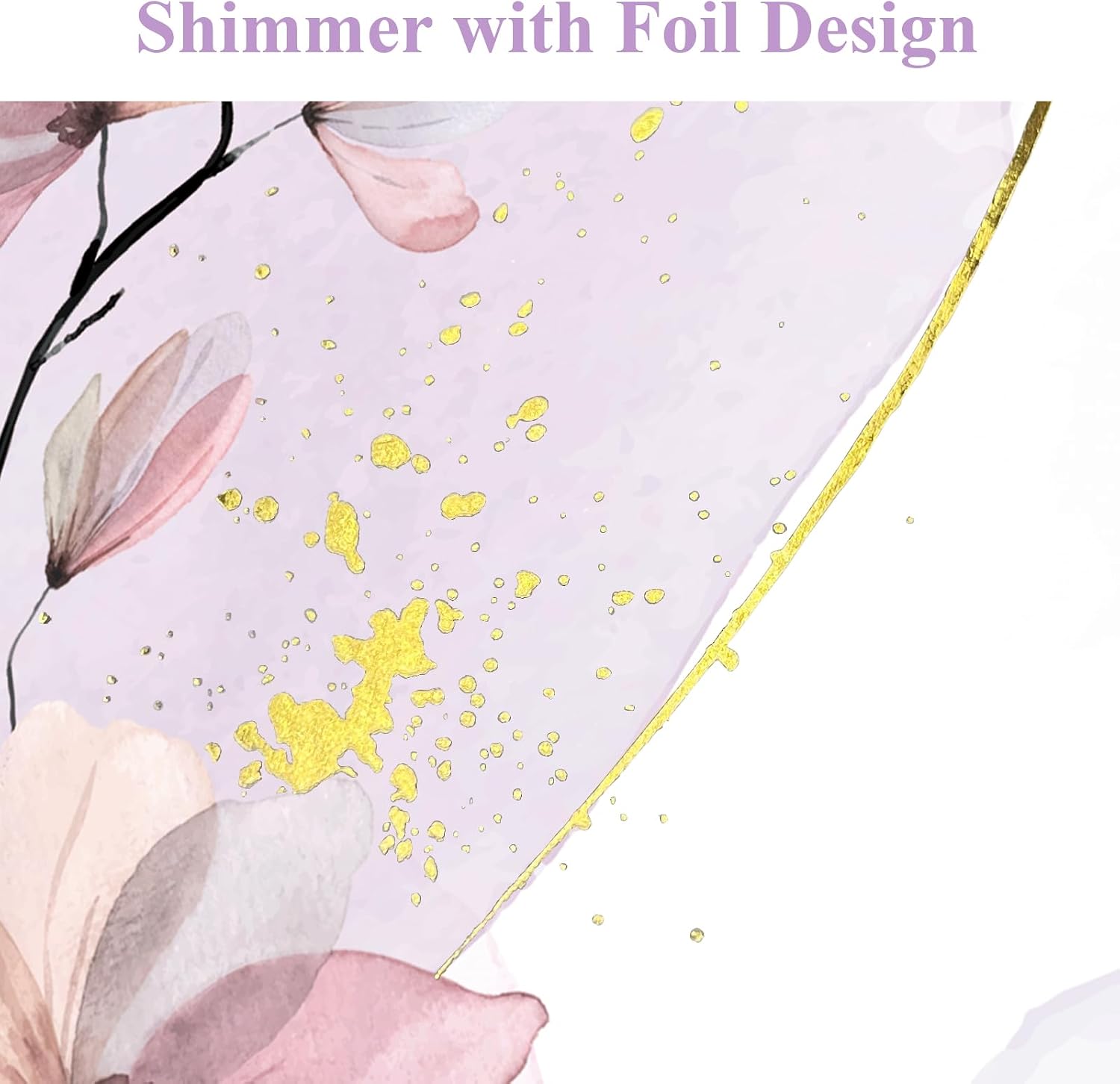 Detalle 2 de DWIYITTN Girls’ Hardcover Journal, 192 Lined Pages, Pen, Lavender Floral