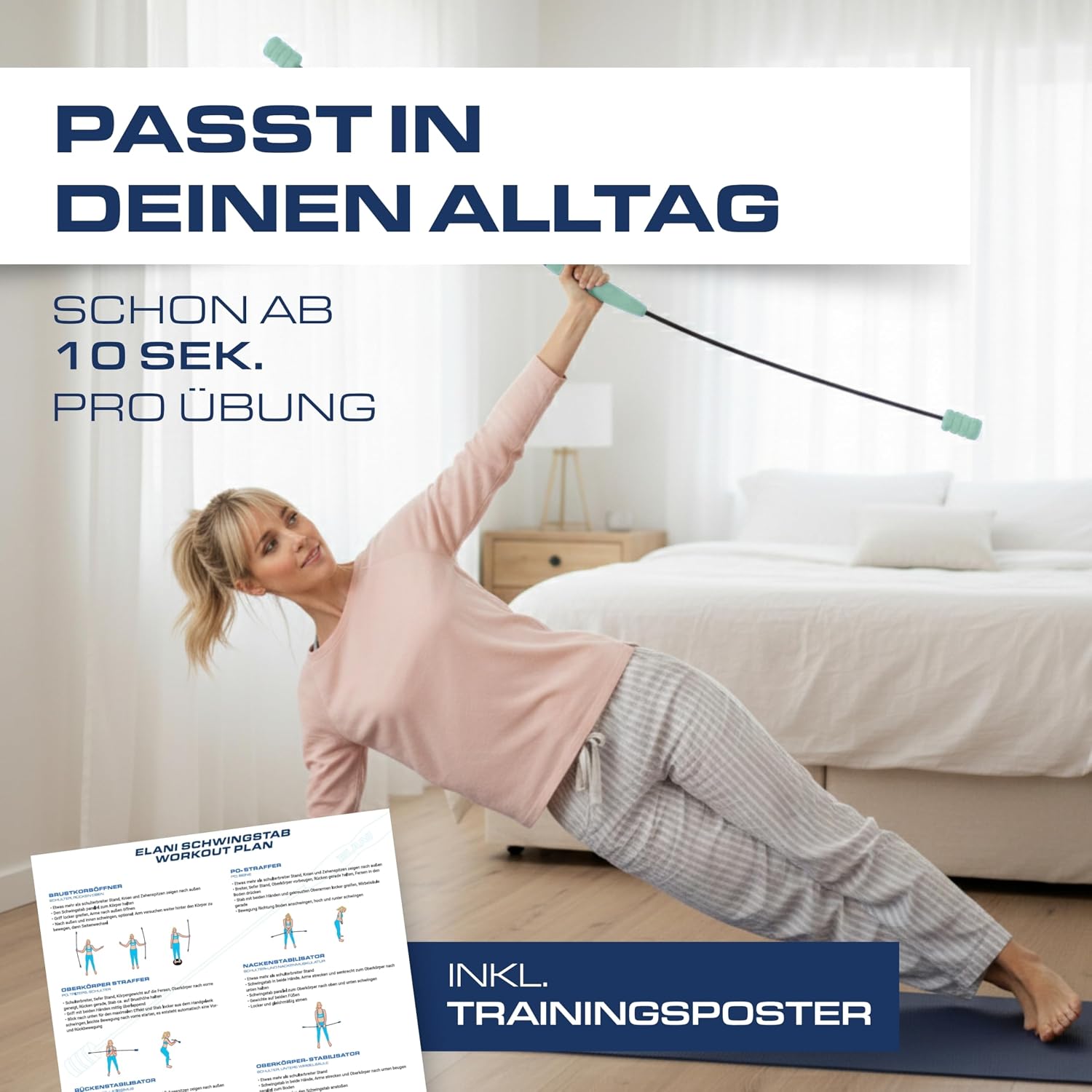 Detalle 1 de ELANI Schwingstab für Ganzkörpertraining