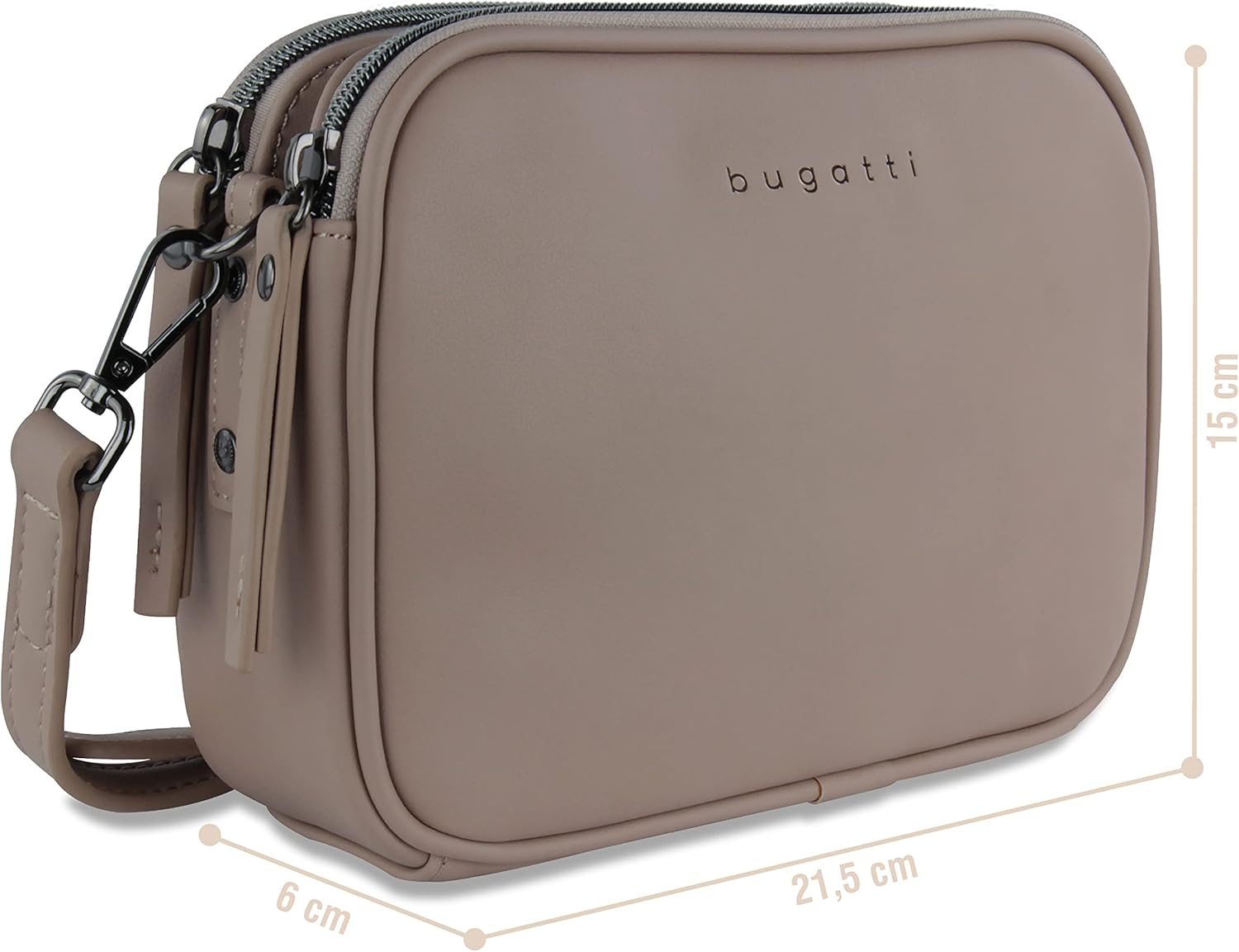 Thumbnail 2 de bugatti Almata kleine Schultertasche Damen – Umhängetasche mit verstellbarem Schultergurt