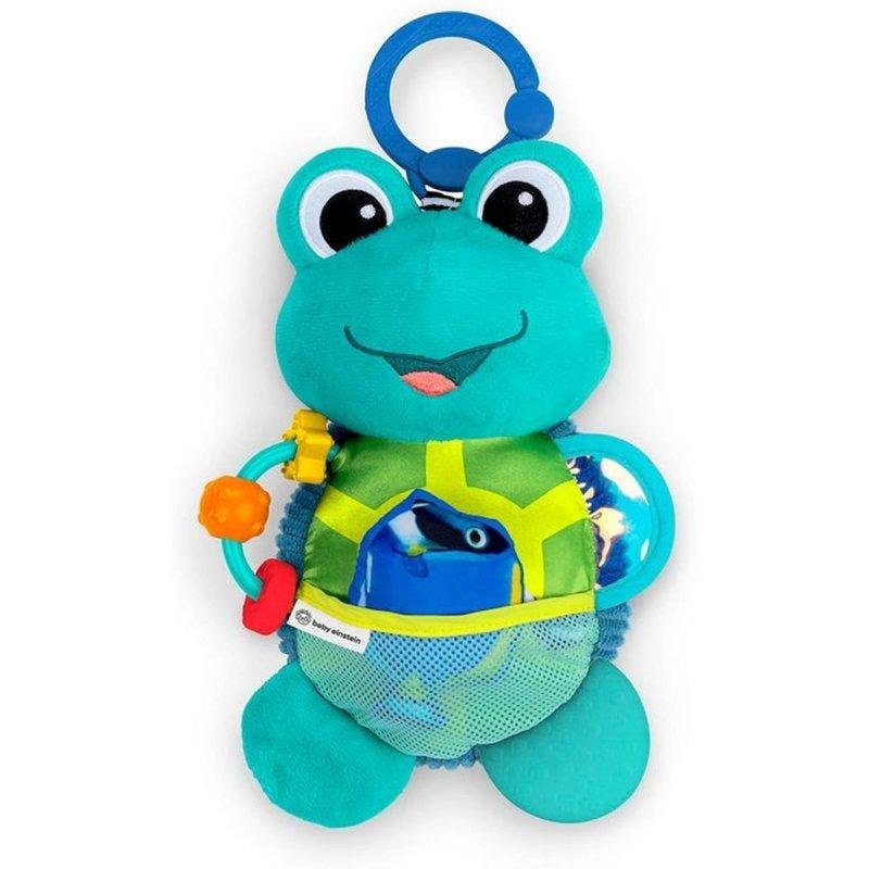 Detalle de Peluche sensorial Baby Einstein Neptune Explora: 7 texturas, clip C-link y desarrollo temprano