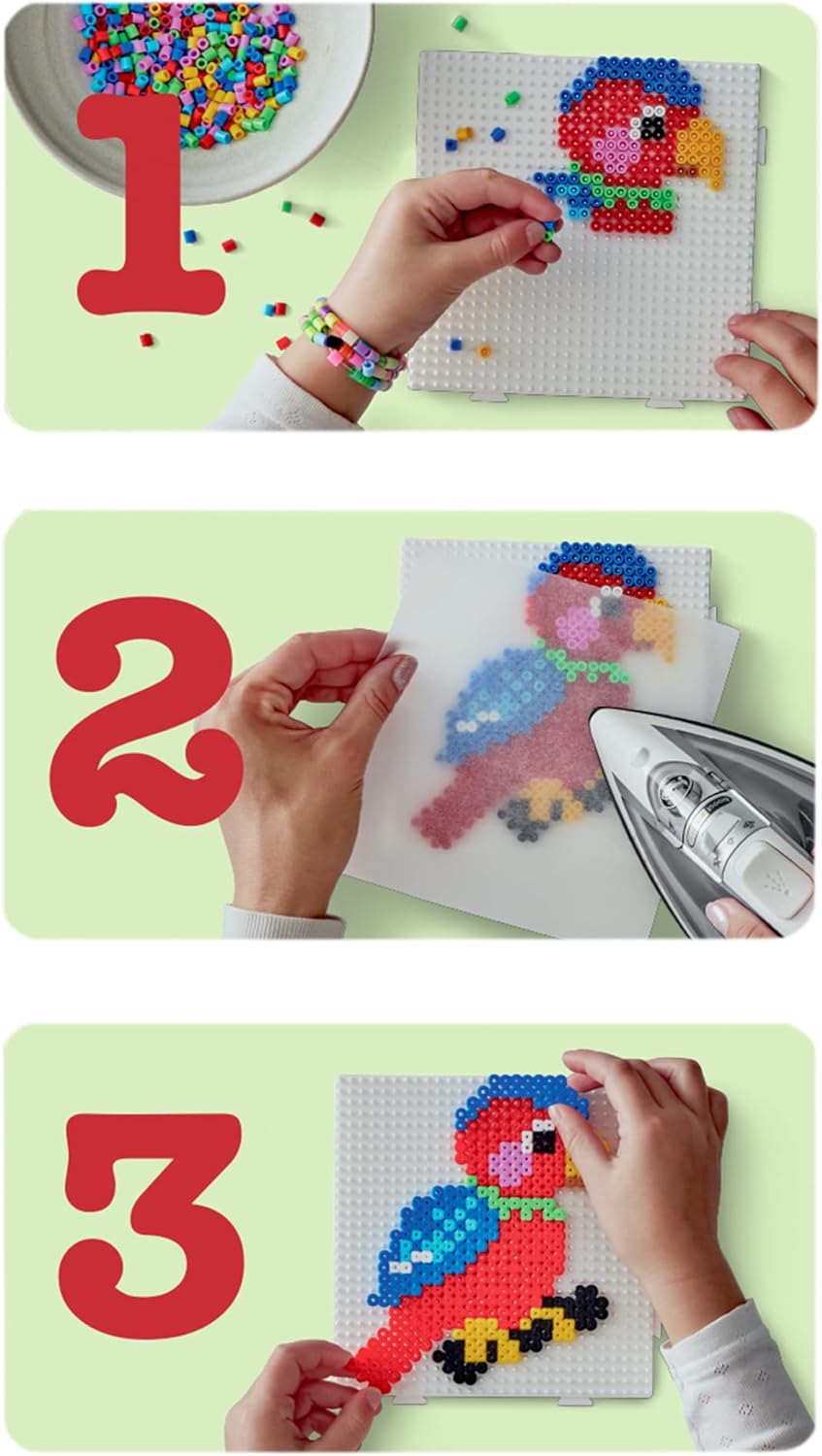 Thumbnail 3 de Hama Midi Sachet 3000 Perles Café Frappé – Kreativität mit Midi-Perlen von Hama
