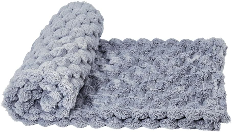 Detalle de Nobby Diamond Classic liggfilt för hund i grå fleece, 75 x 100 cm