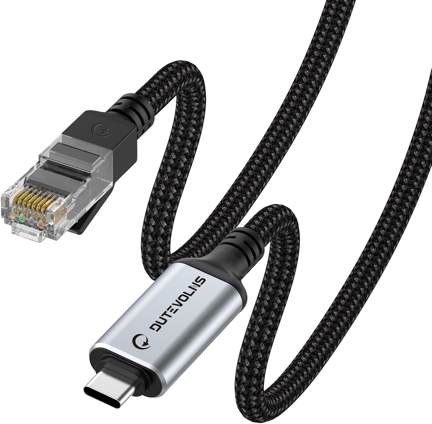 Detalle de Dutevolns Câble USB-C vers RJ45 1,5 m — Ethernet Gigabit 📡
