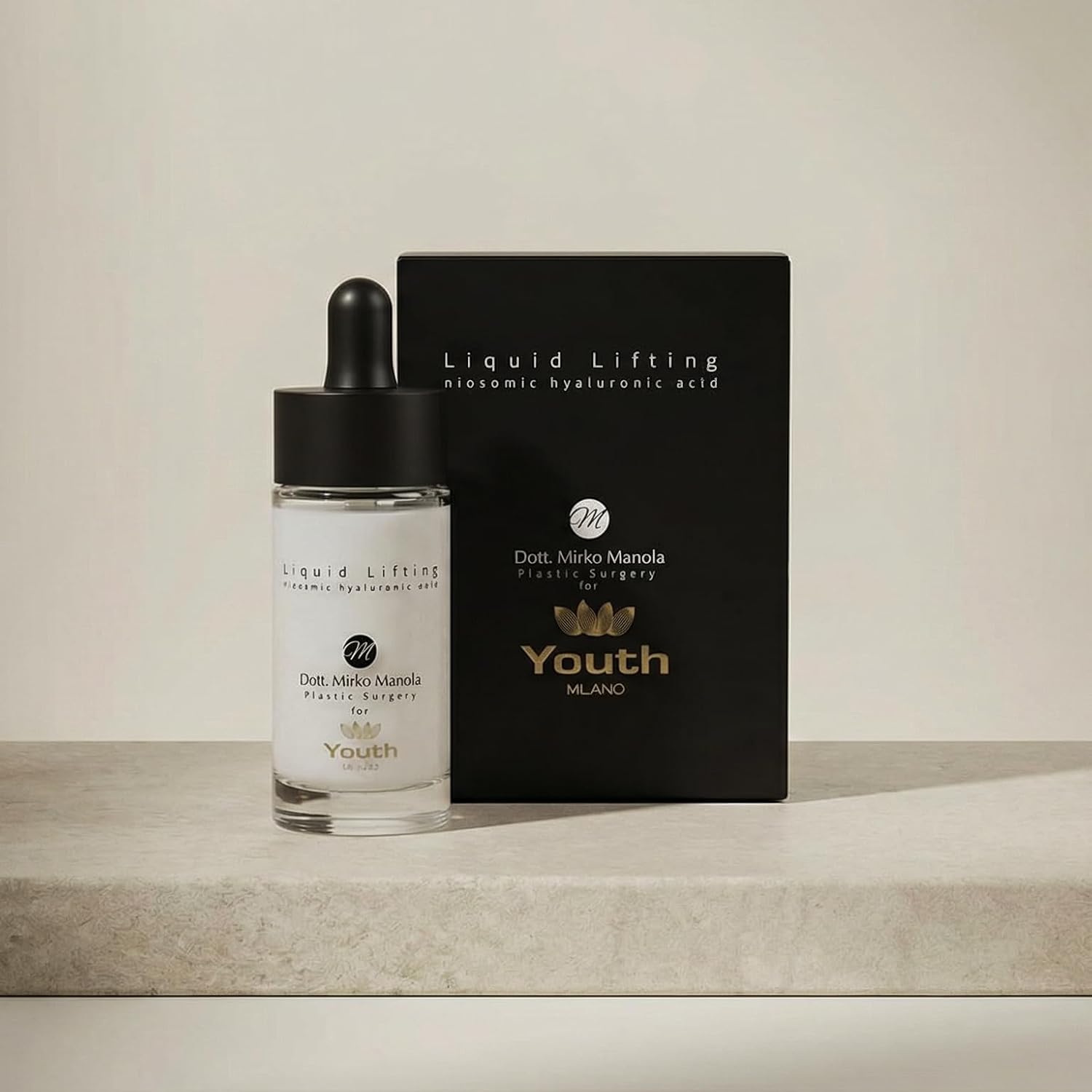 Detalle de Youth Milano - Crema Viso Antirughe Liftante 30 ml e Siero all’Acido Ialuronico ad Alta Concentrazione